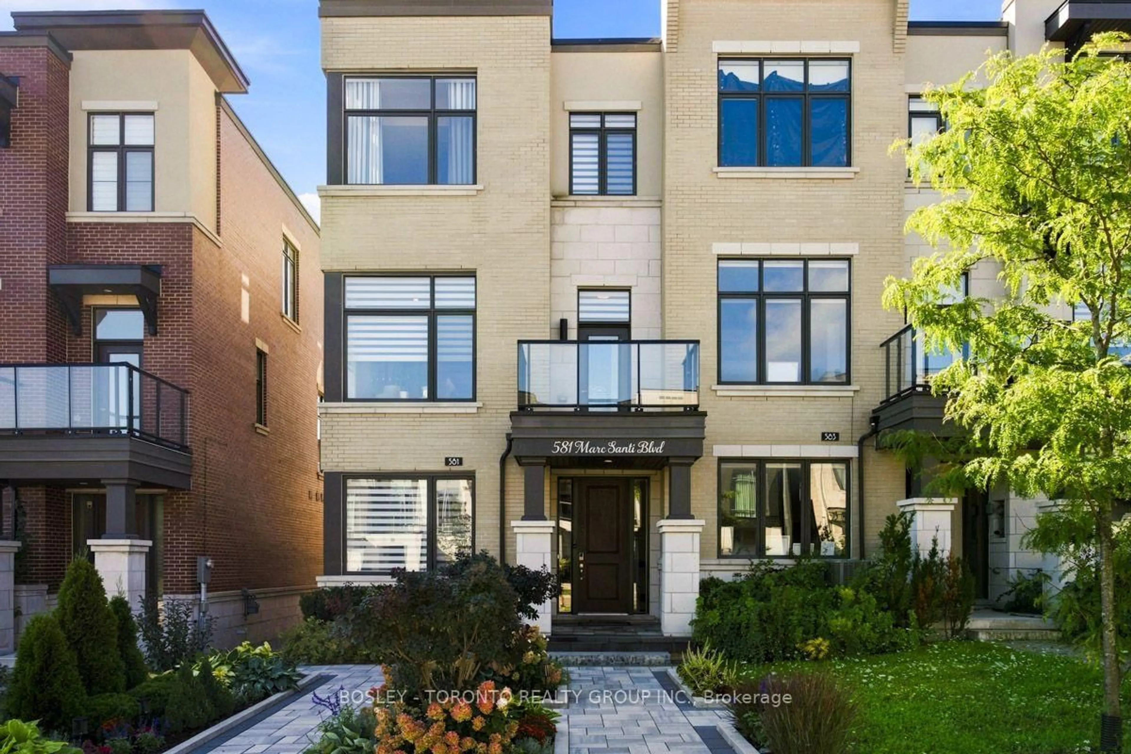 Home with brick exterior material, street for 581 Marc Santi Blvd, Vaughan Ontario L6A 4Z8