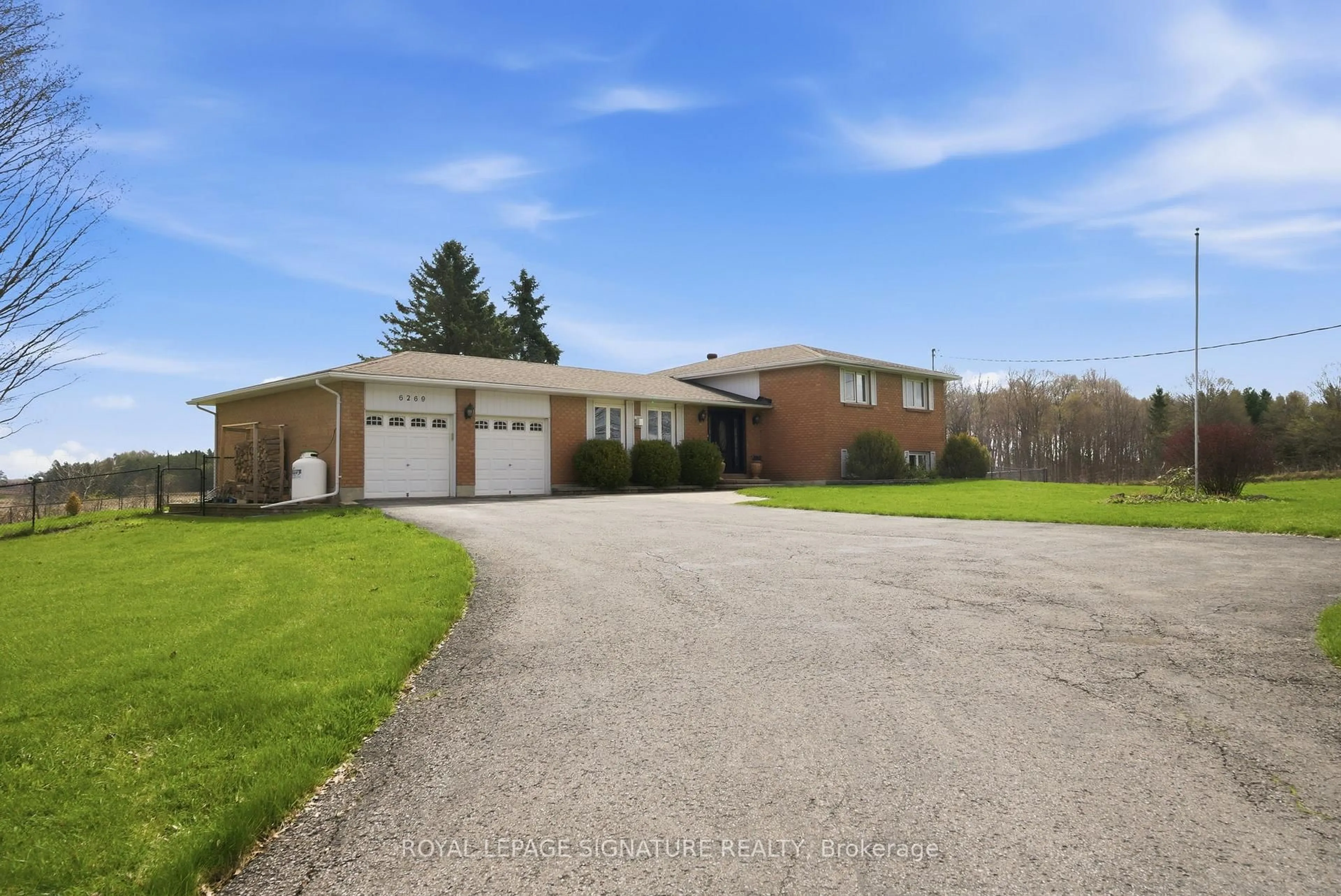 Home with brick exterior material, street for 6269 Regional 30 Rd, Uxbridge Ontario L9P 0J7