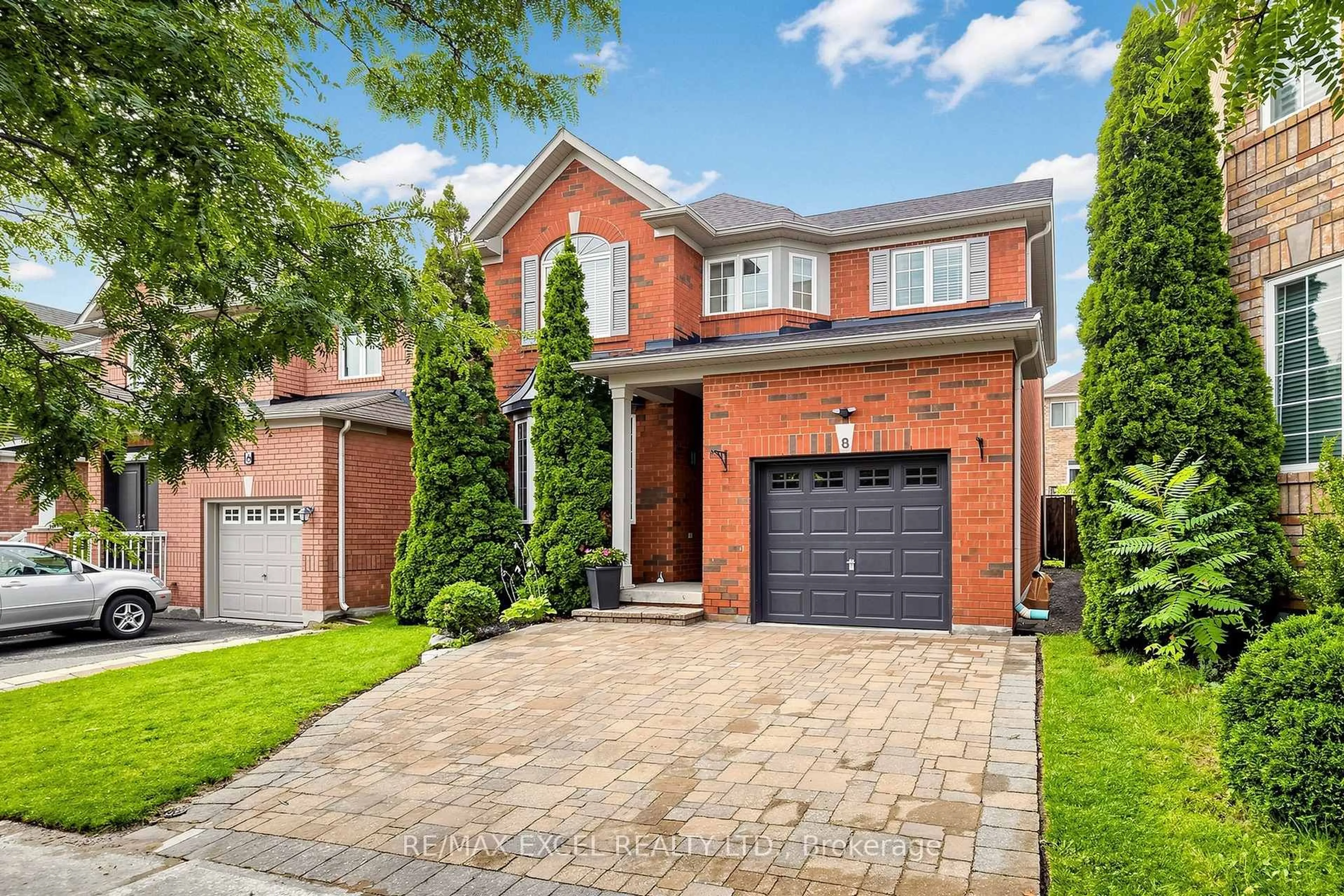 Home with brick exterior material, street for 8 Hammersly Blvd, Markham Ontario L6E 2A5