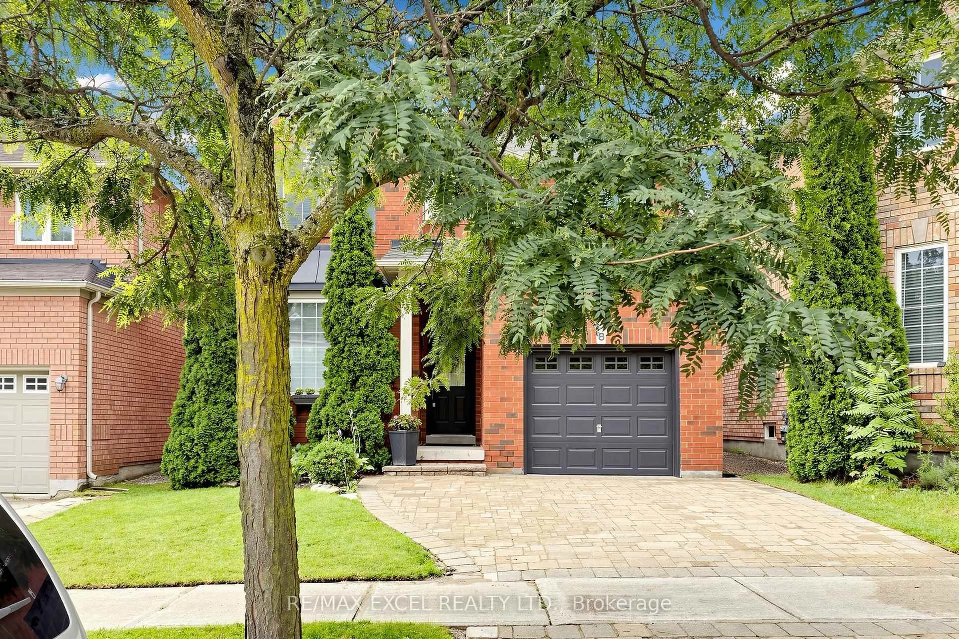 Home with brick exterior material, street for 8 Hammersly Blvd, Markham Ontario L6E 2A5