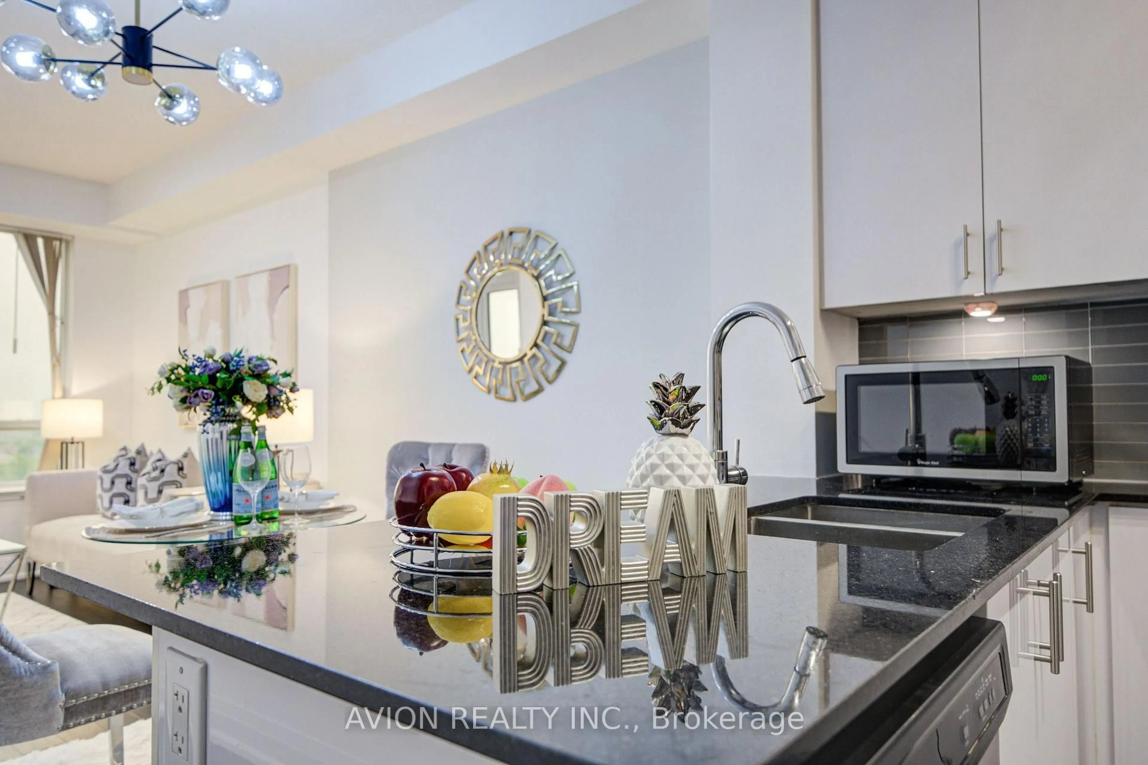 Contemporary kitchen, ceramic/tile floor for 9582 Markham Rd #907, Markham Ontario L6E 0T4