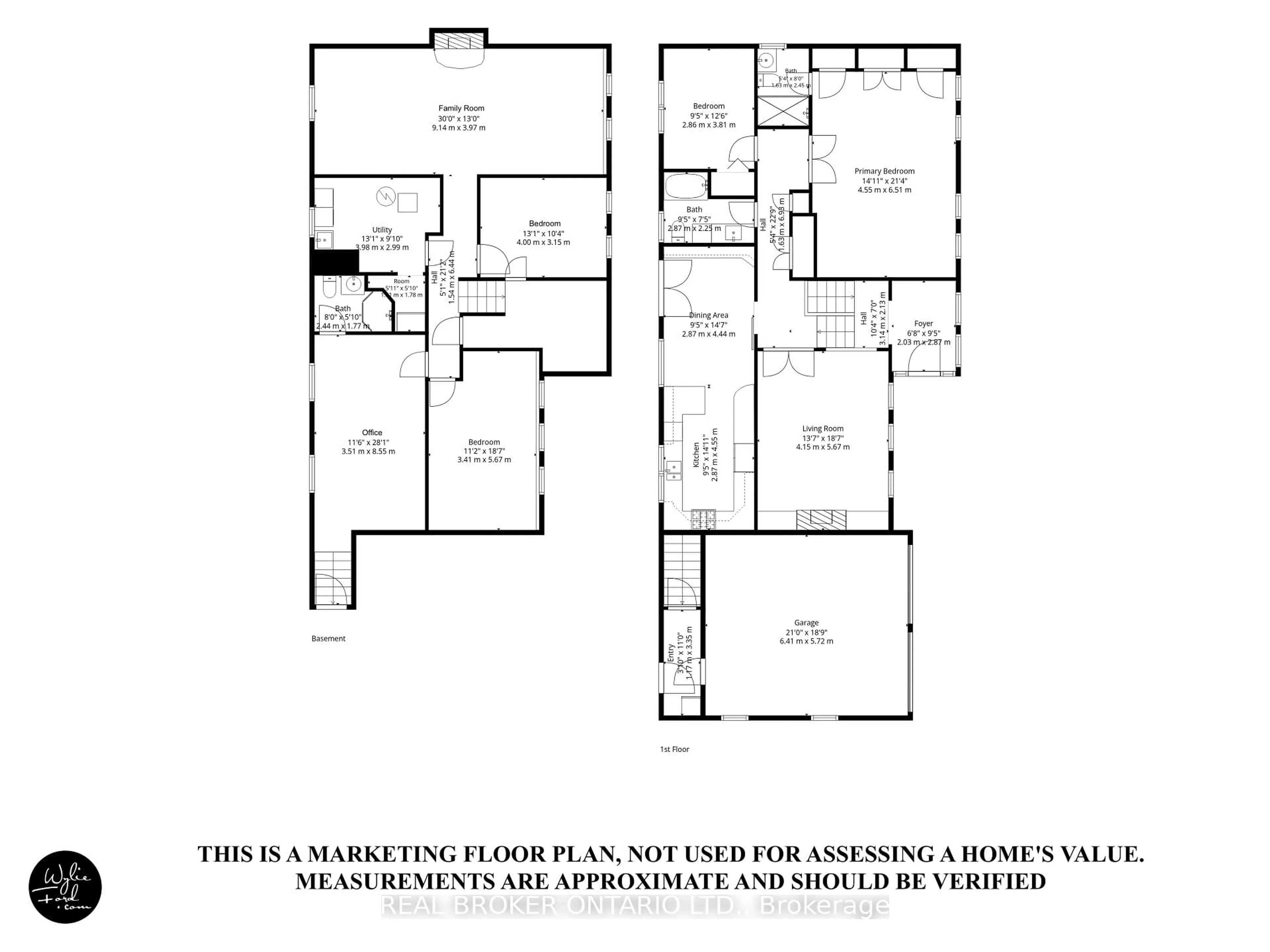 Floor plan for 222 Park Ave, East Gwillimbury Ontario L9N 1J7