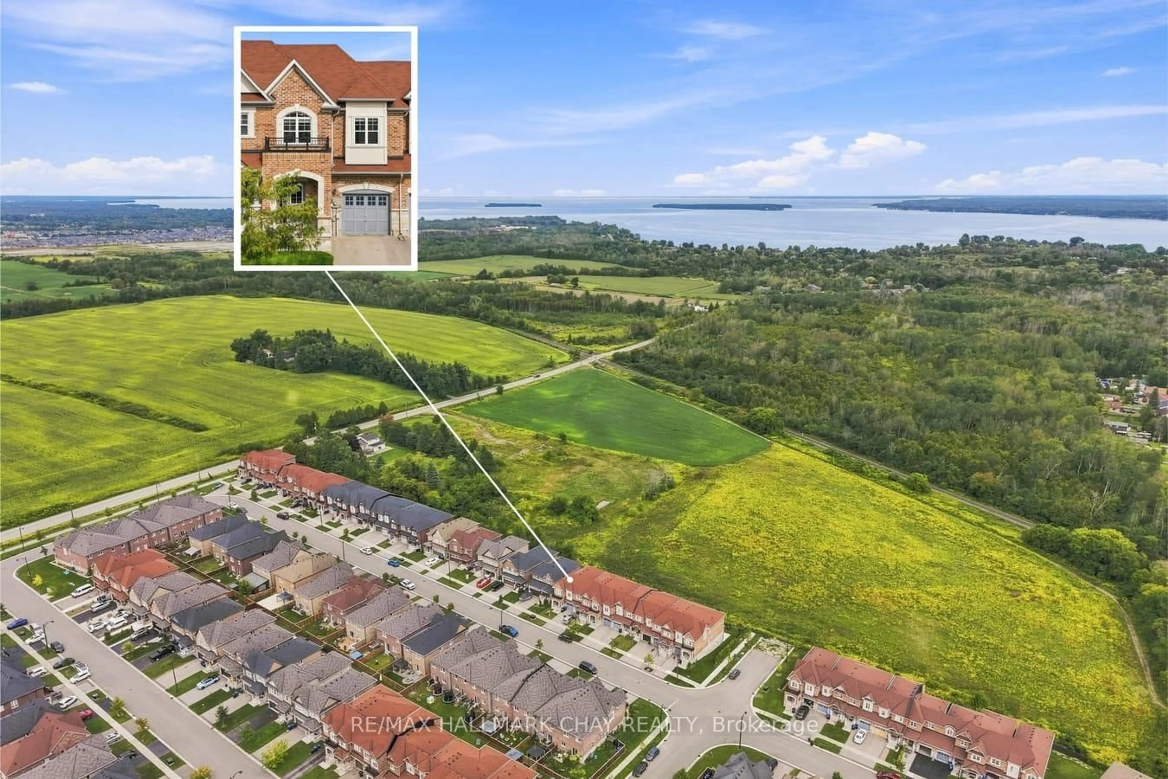 A pic from outside/outdoor area/front of a property/back of a property/a pic from drone, water/lake/river/ocean view for 1146 Peelar Cres, Innisfil Ontario L0L 1W0
