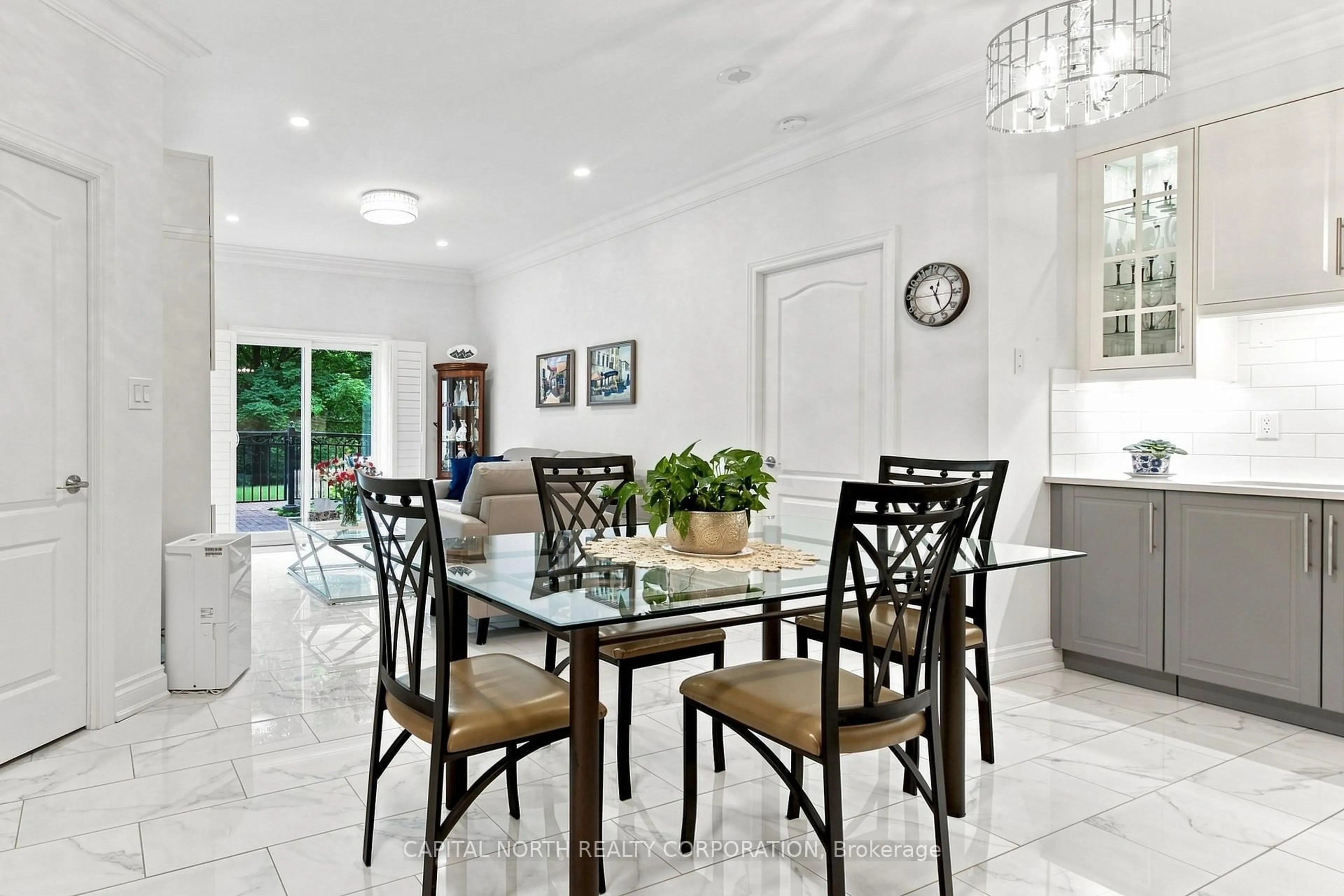 Dining room, ceramic/tile floor for 7373 Martingrove Rd #110, Vaughan Ontario L4L 9K1
