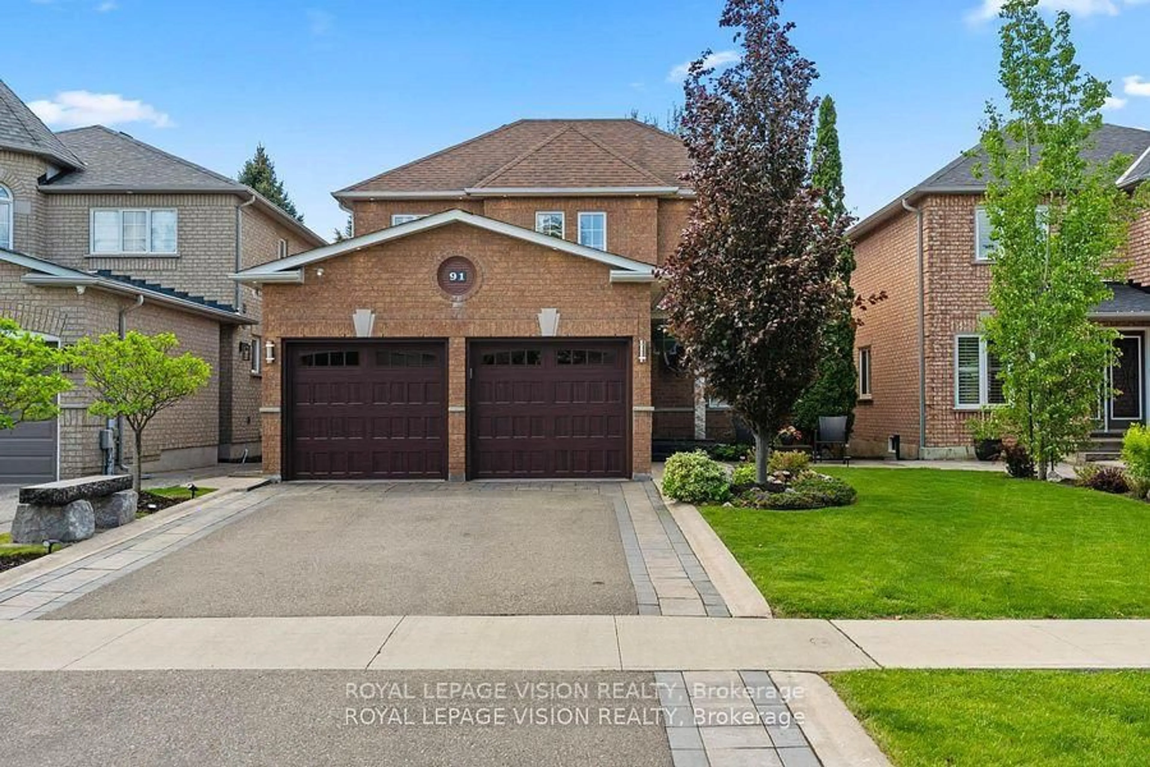 Home with brick exterior material, street for 91 Princeton Gate, Vaughan Ontario L6A 2S7