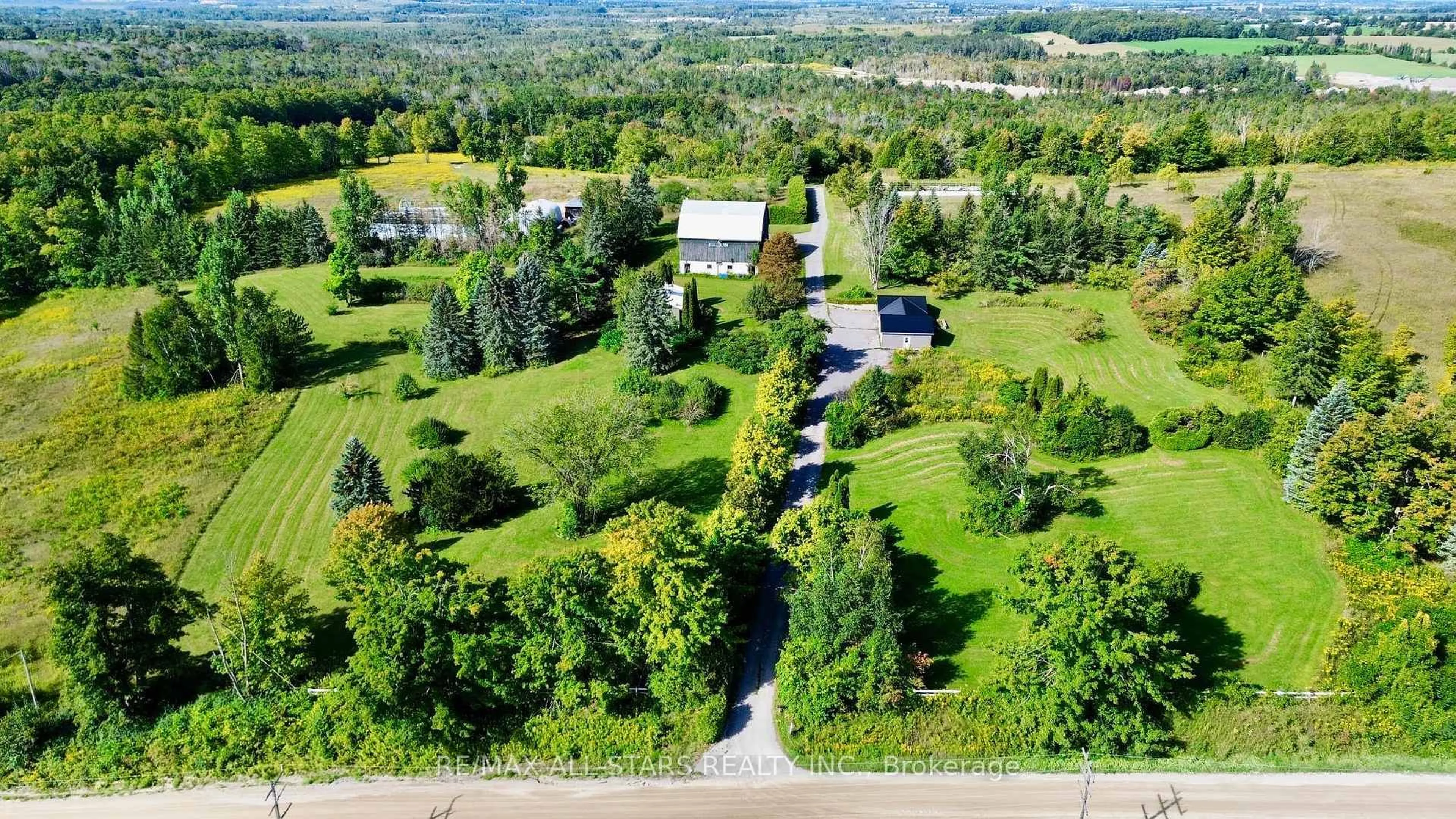 A pic from outside/outdoor area/front of a property/back of a property/a pic from drone, unknown for 14200 Sideroad 18, Brock Ontario L0C 1H0