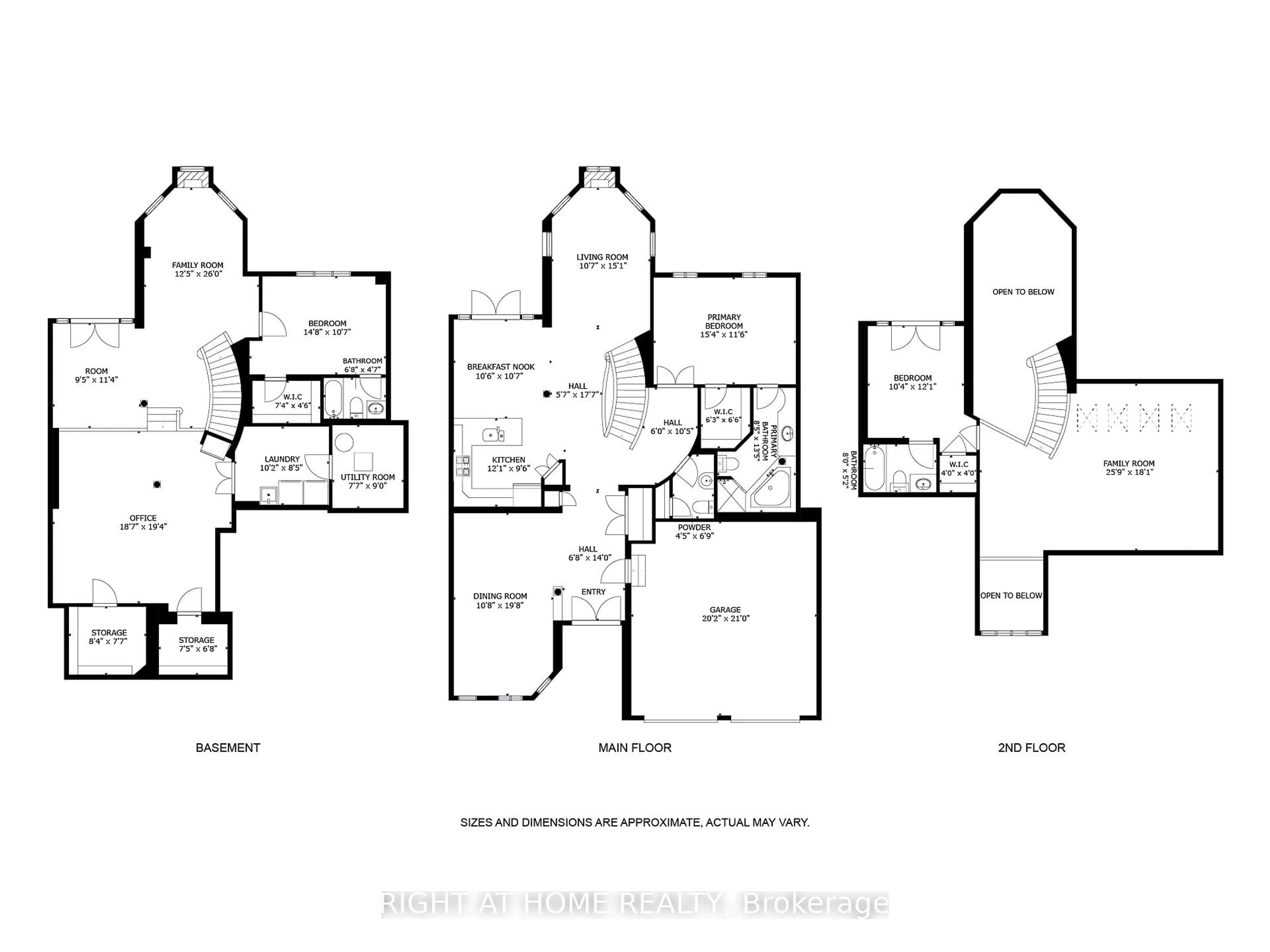 Floor plan for 405 Crossing Bridge Pl #5B, Aurora Ontario L4G 7N1