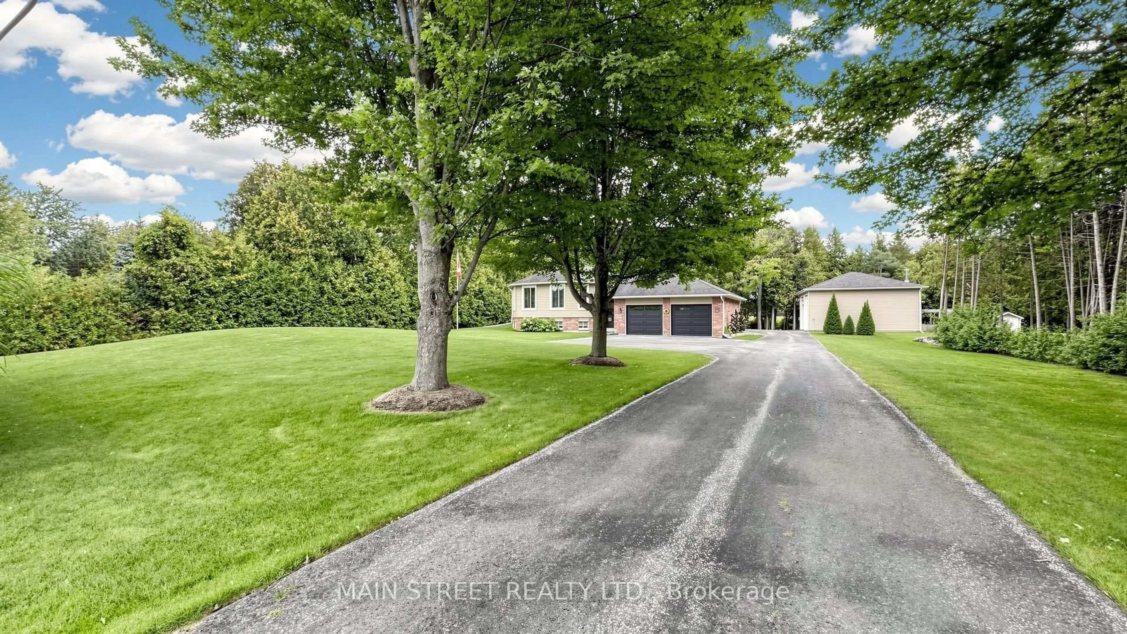 A pic from outside/outdoor area/front of a property/back of a property/a pic from drone, street for 120 Regional 12 Rd, Brock Ontario L0E 1E0