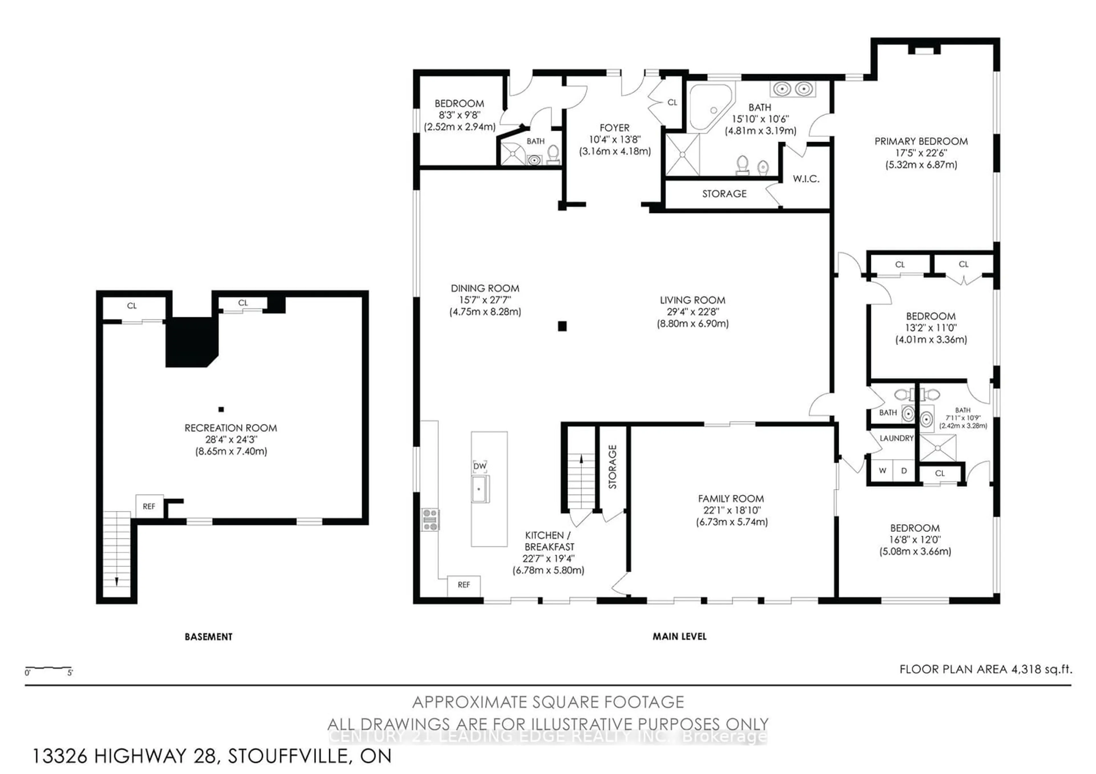 Floor plan for 13326 Hwy 48, Whitchurch-Stouffville Ontario L4A 7X3