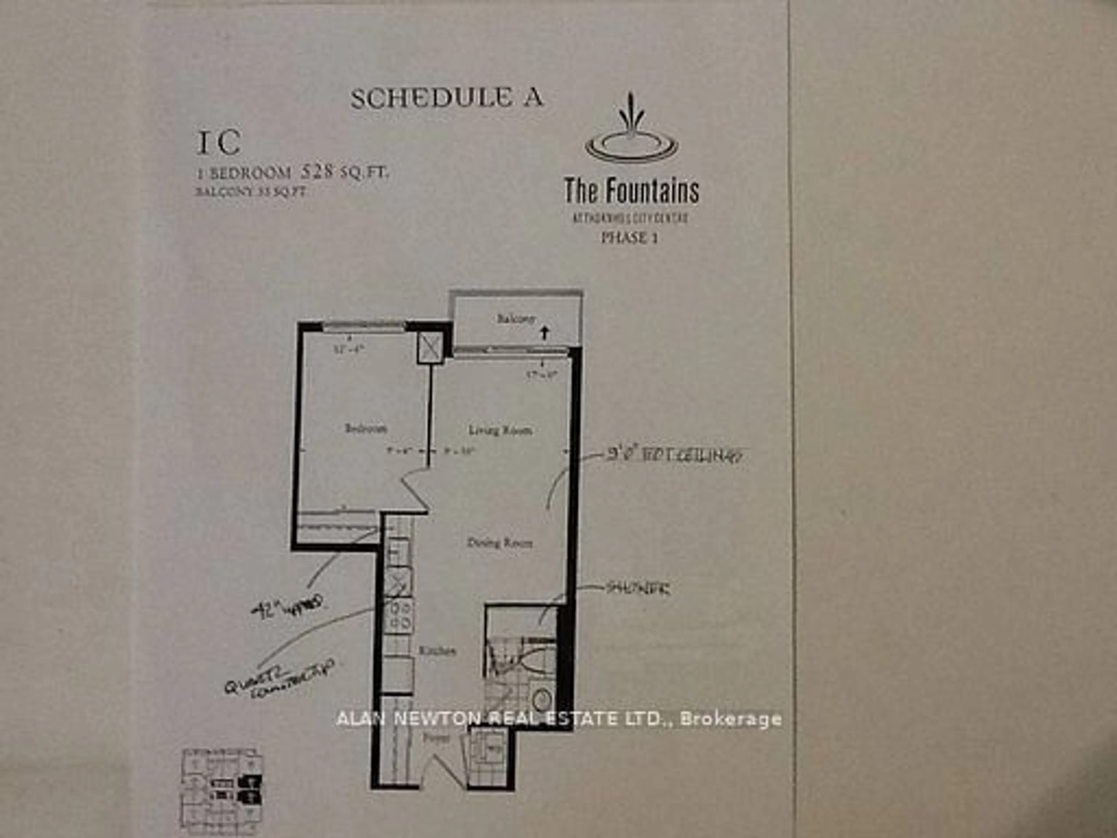 Floor plan for 75 North Park Dr #603, Vaughan Ontario L4J 0H8