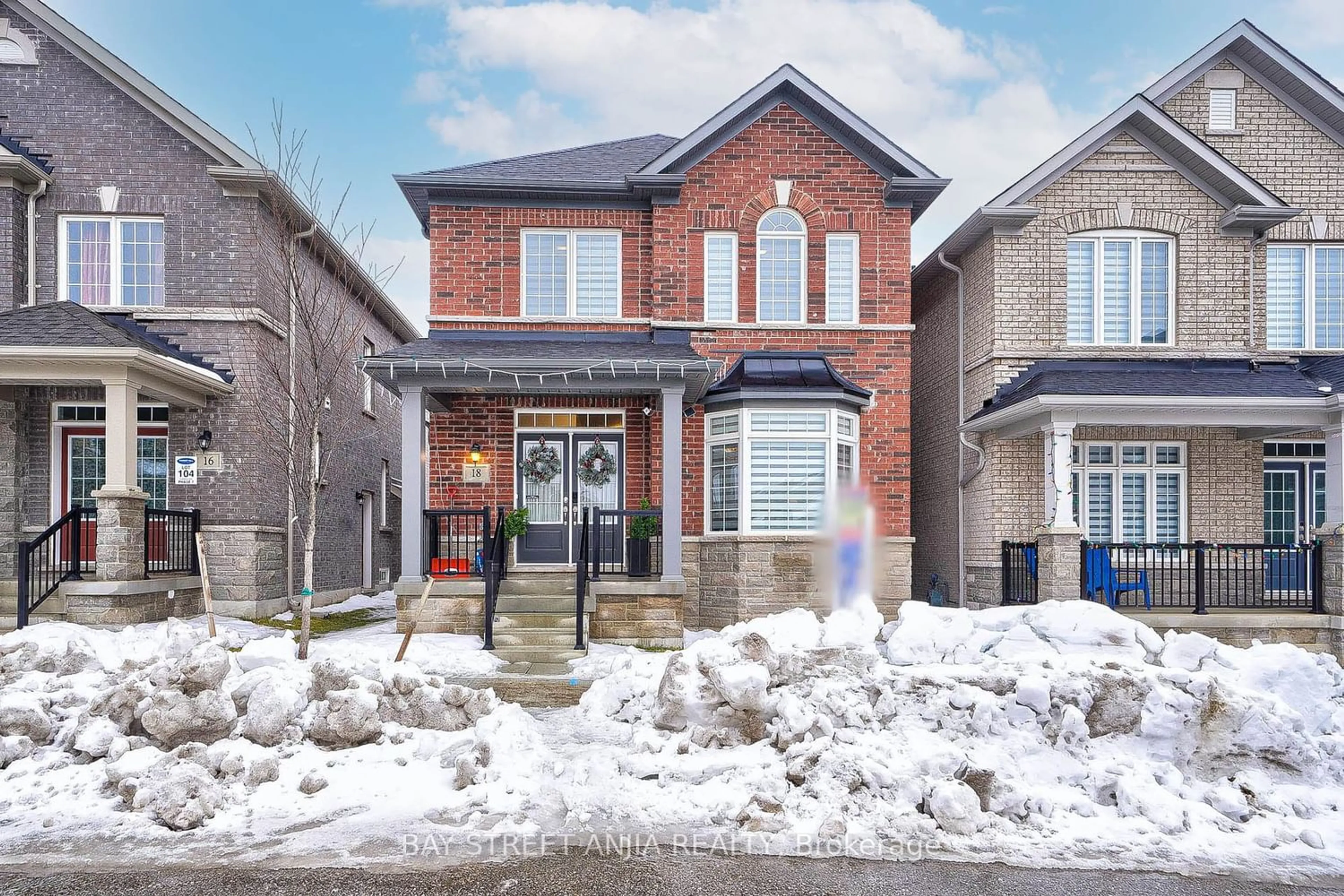 Home with brick exterior material for 18 Waterleaf Rd, Markham Ontario L6B 1N9