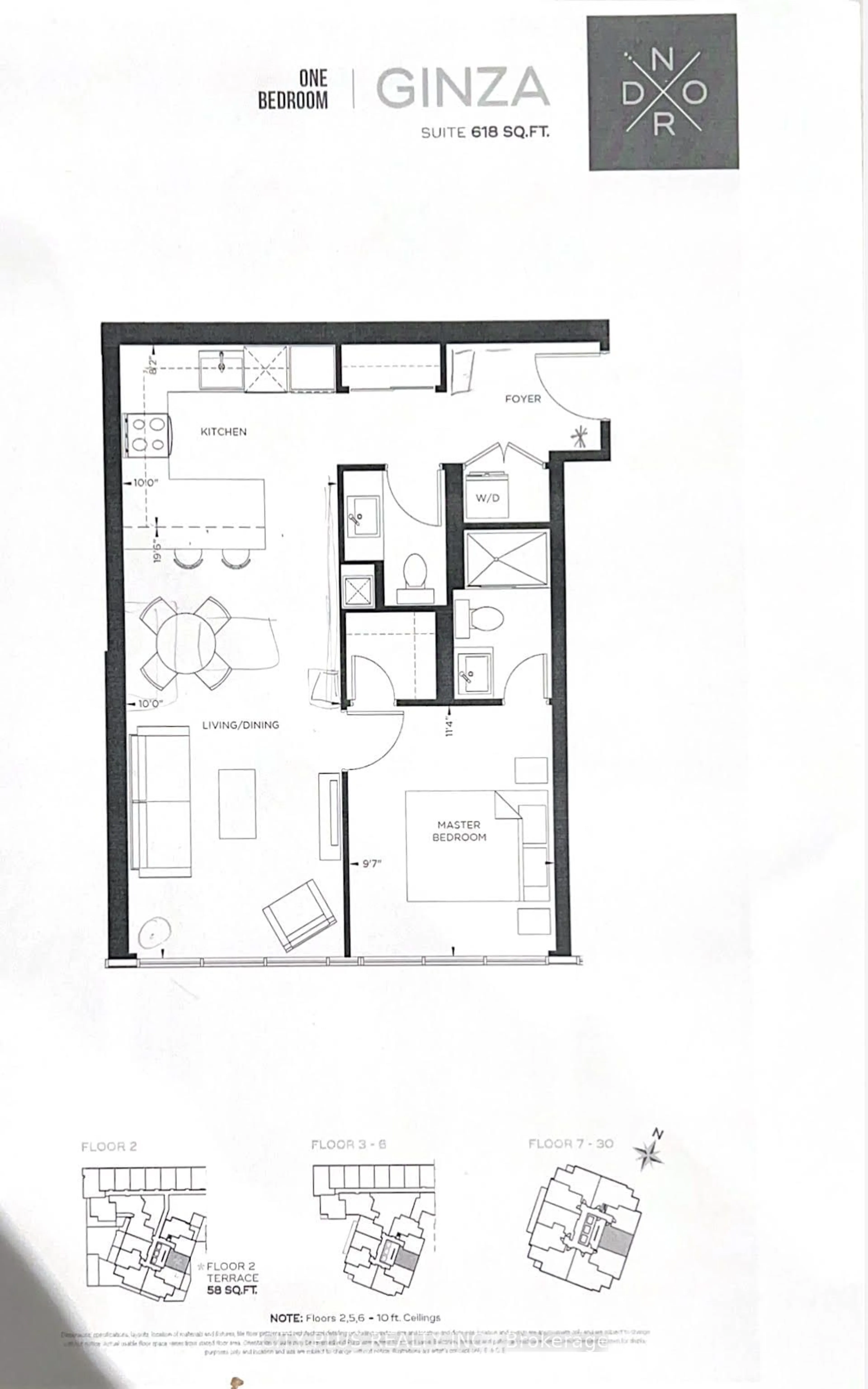 Floor plan for 2916 Highway 7 Rd #1810, Vaughan Ontario L4K 0K6