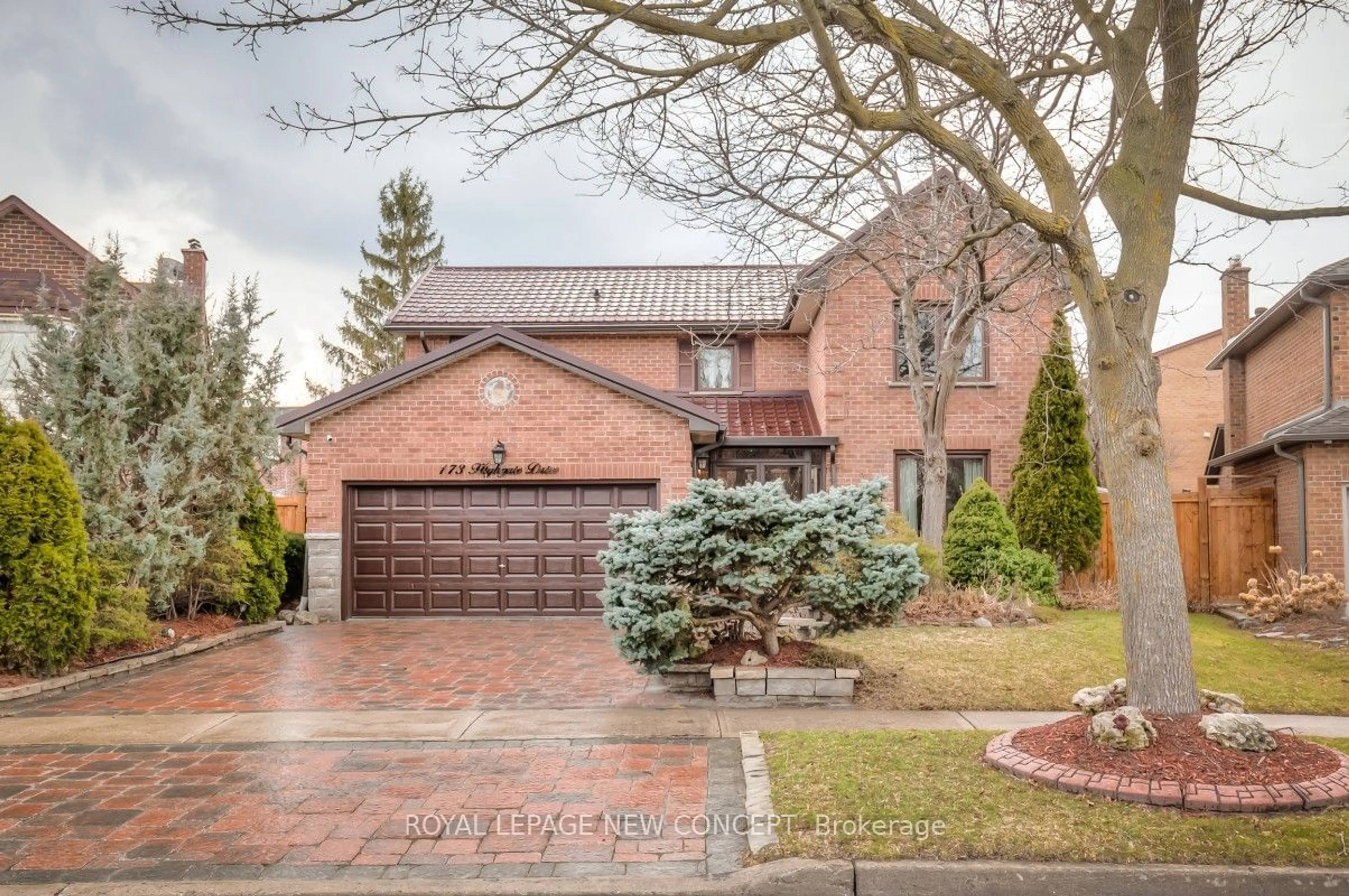 Home with brick exterior material for 173 Highgate Dr, Markham Ontario L3R 4N1