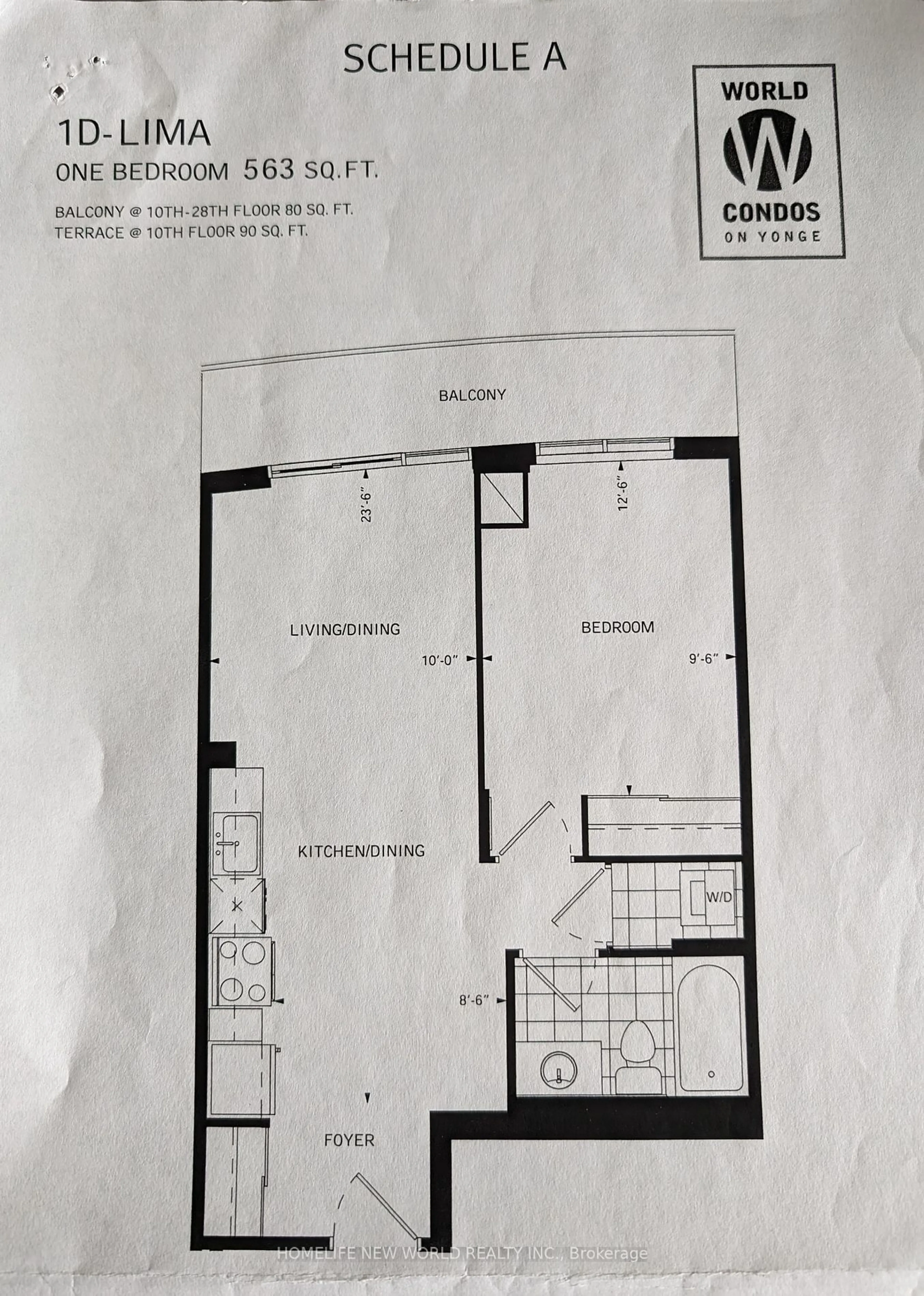 Floor plan for 7171 Yonge St #2011, Markham Ontario L3T 0C5