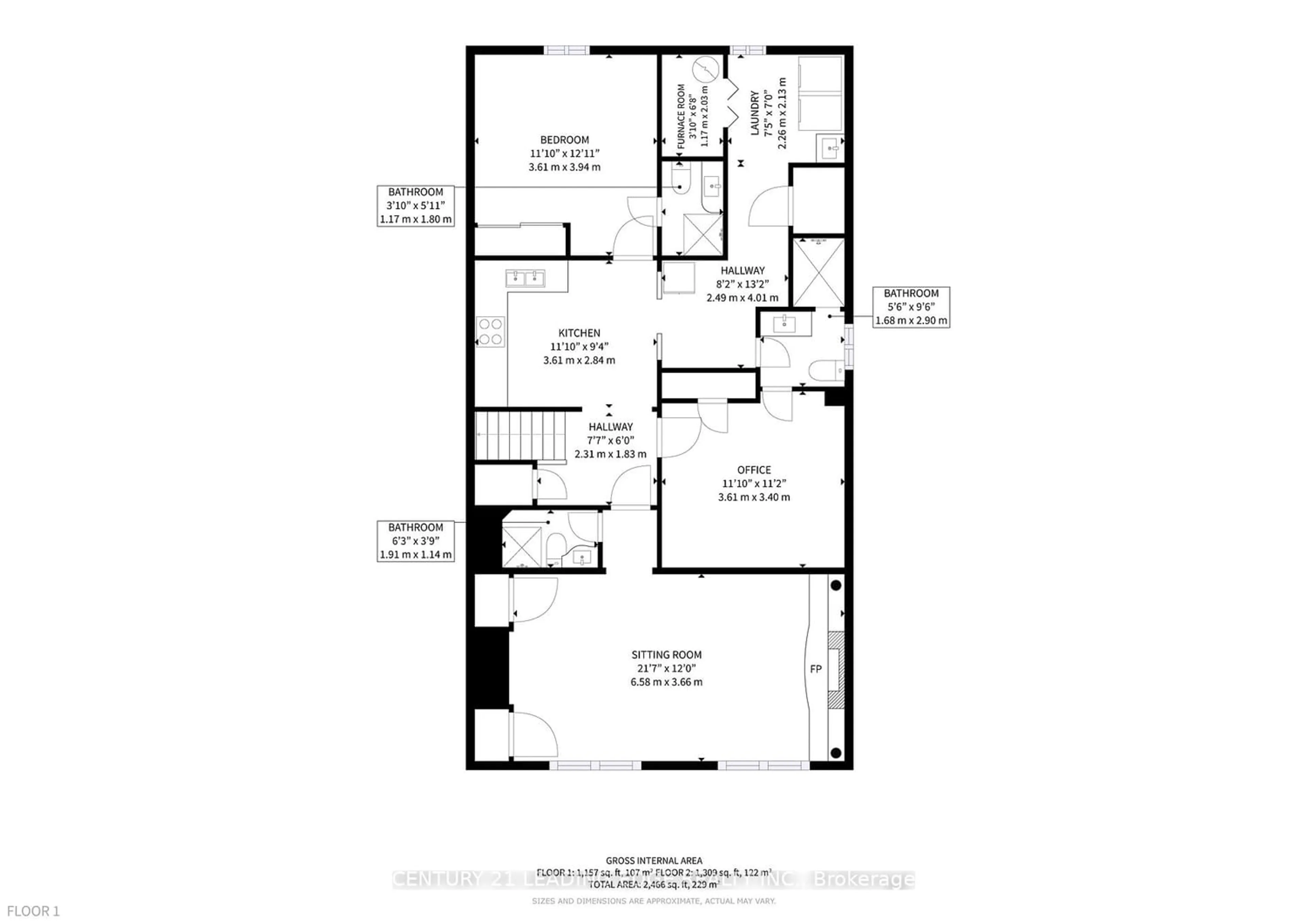 Floor plan for 16 Milne Lane, Markham Ontario L3P 1C7