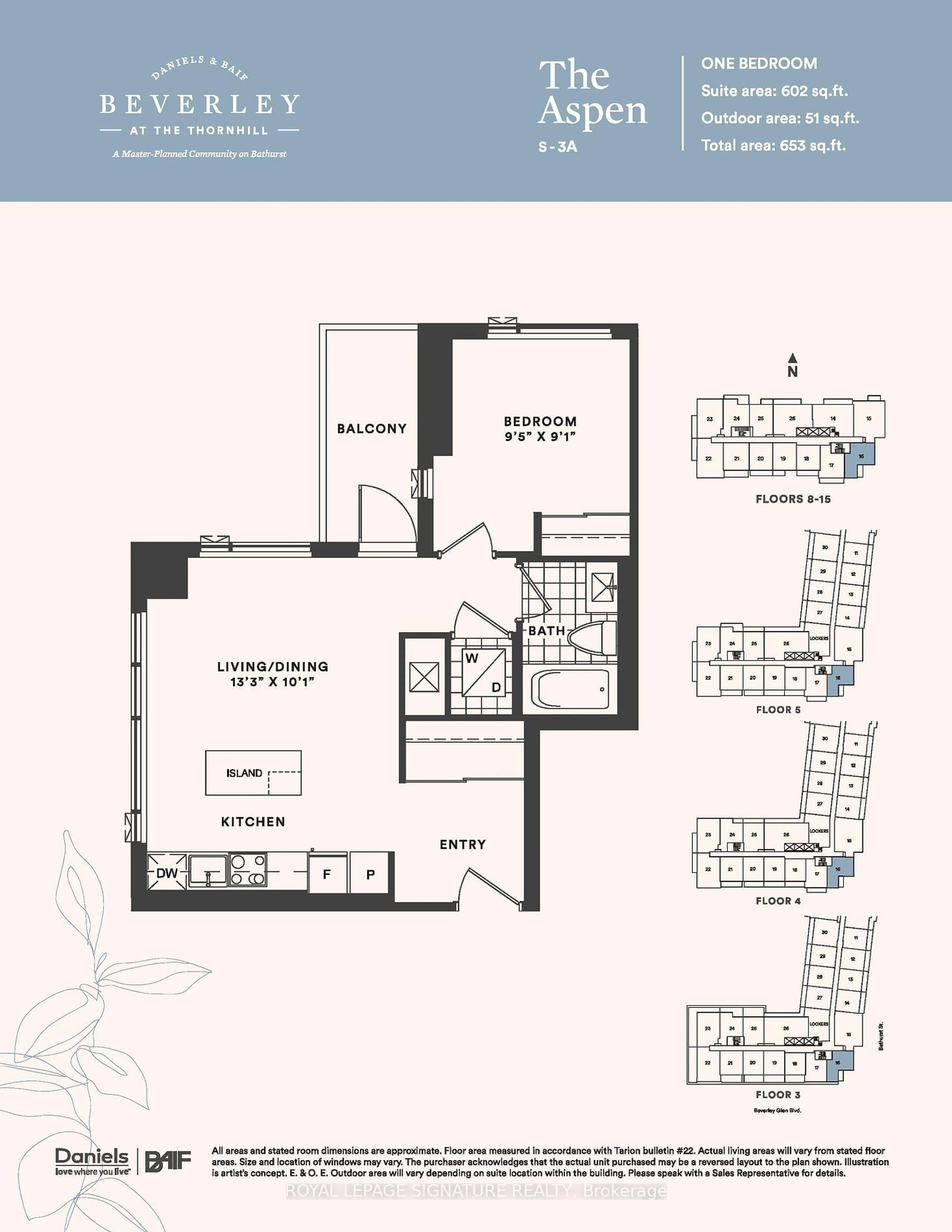 Floor plan for 7950 Bathurst St #1316, Vaughan Ontario L4J 0B8