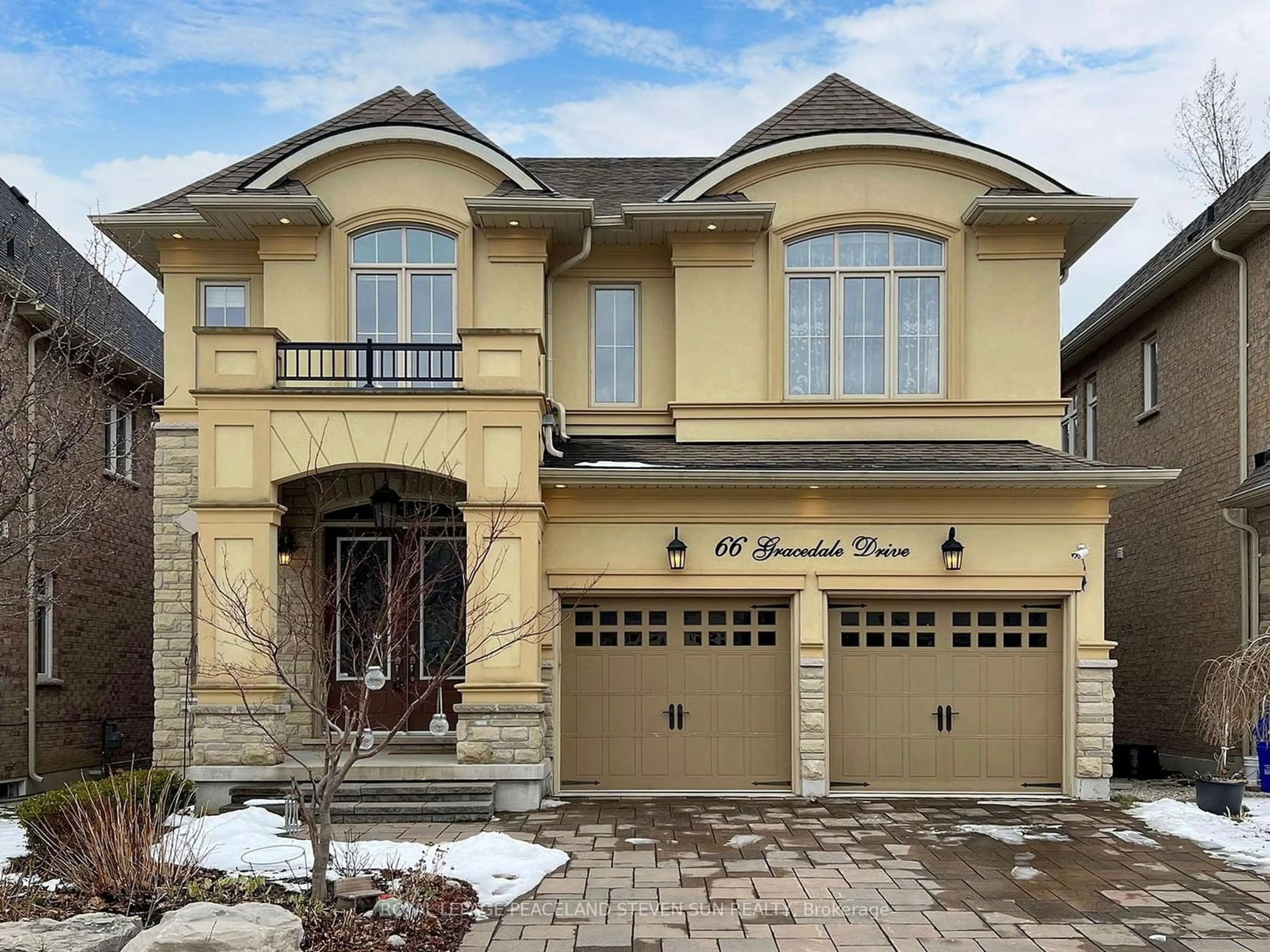 Home with stone exterior material for 66 Gracedale Dr, Richmond Hill Ontario L4C 0Y5