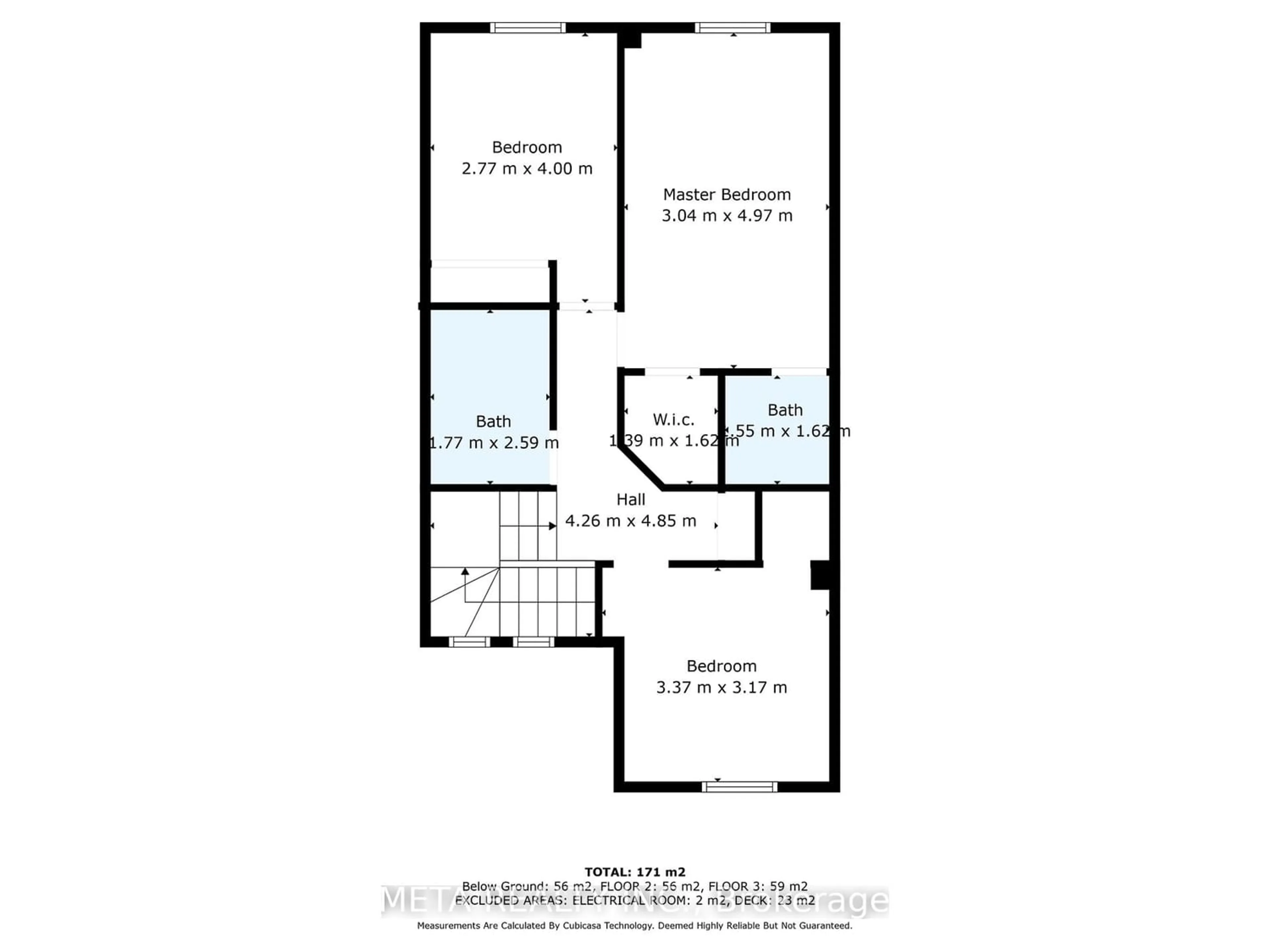 Floor plan for 30 Steepleview Cres, Richmond Hill Ontario L4C 9R3