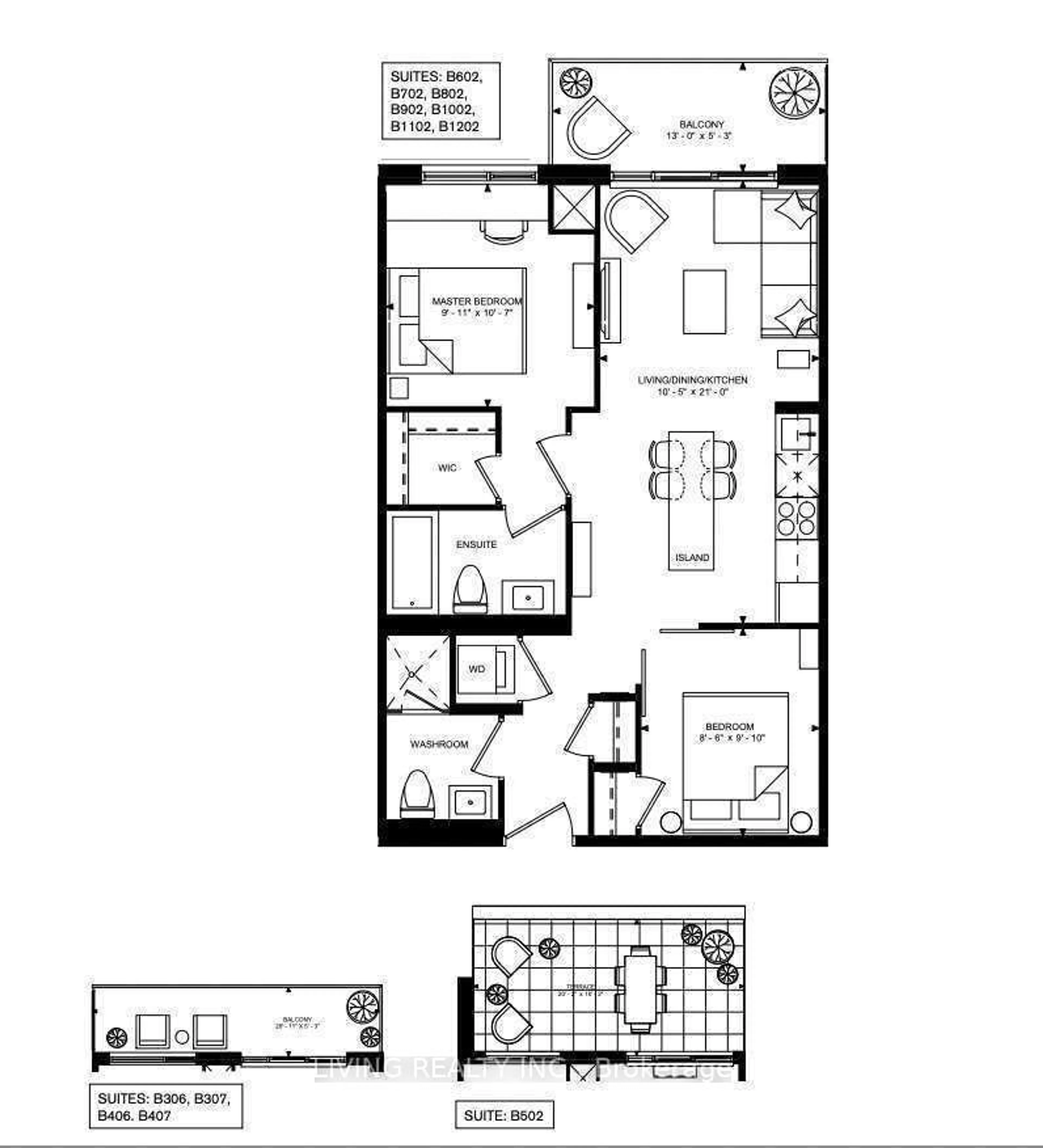 Floor plan for 8 Rouge Valley Dr #406, Markham Ontario L6G 0G8