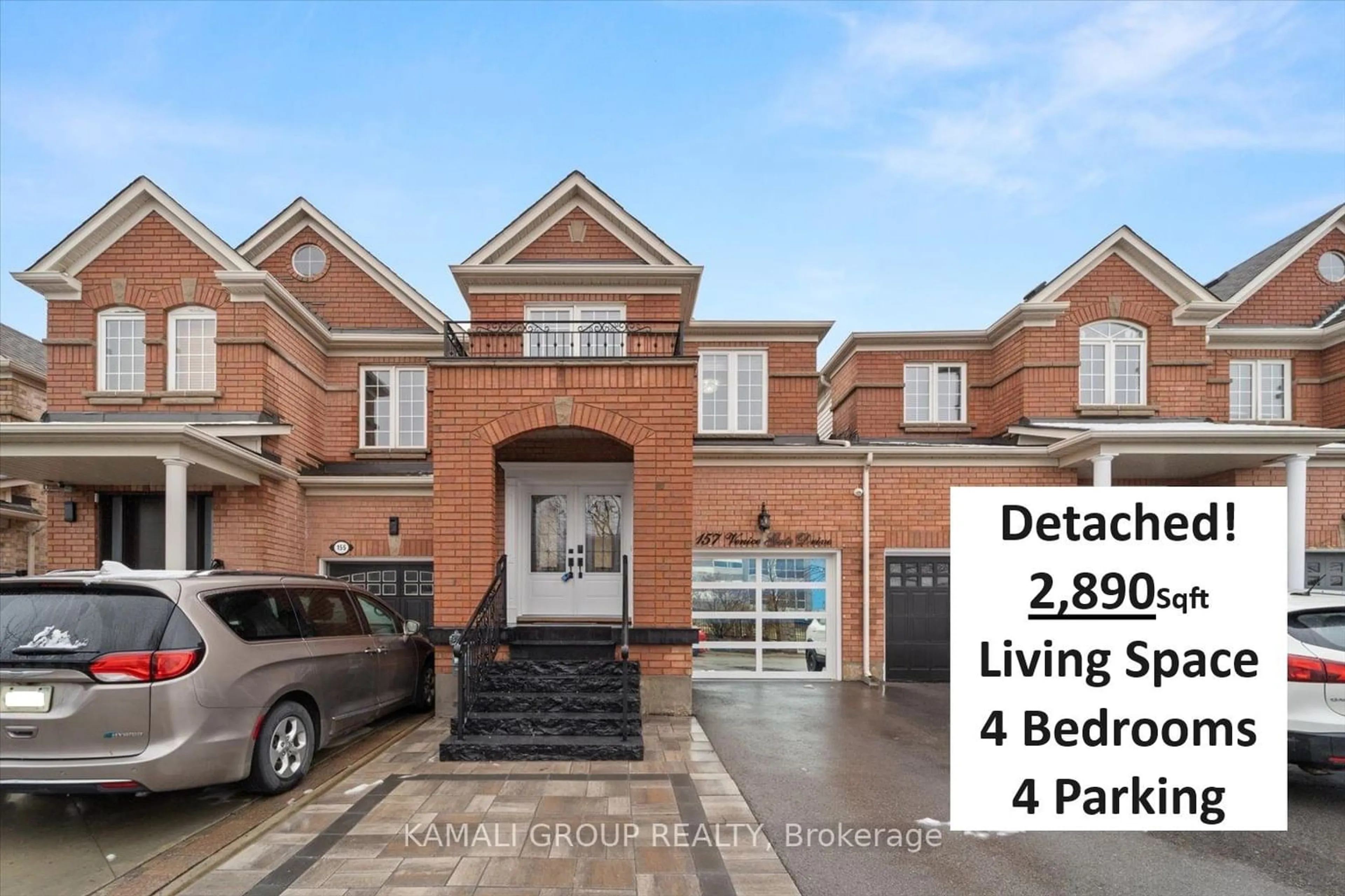 Home with brick exterior material for 157 Venice Gate Dr, Vaughan Ontario L4H 0E9