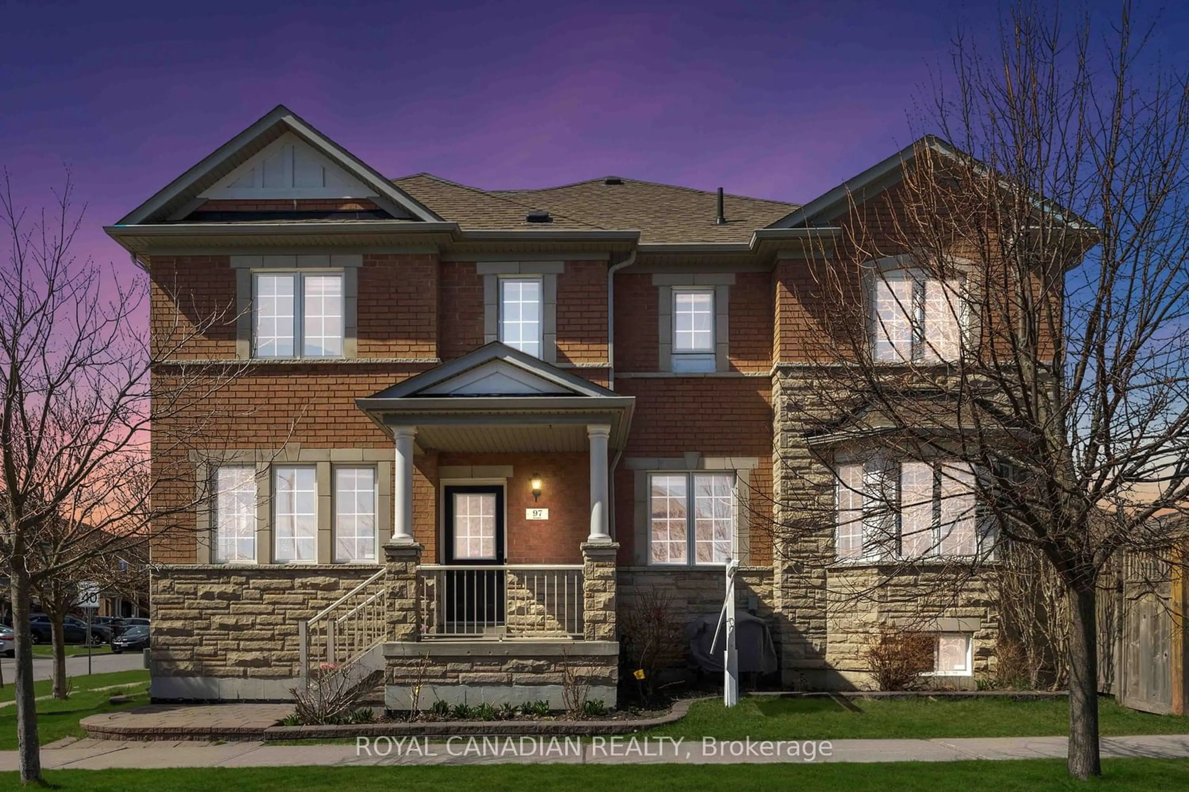 Home with brick exterior material for 97 Andriana Cres, Markham Ontario L6B 0C7