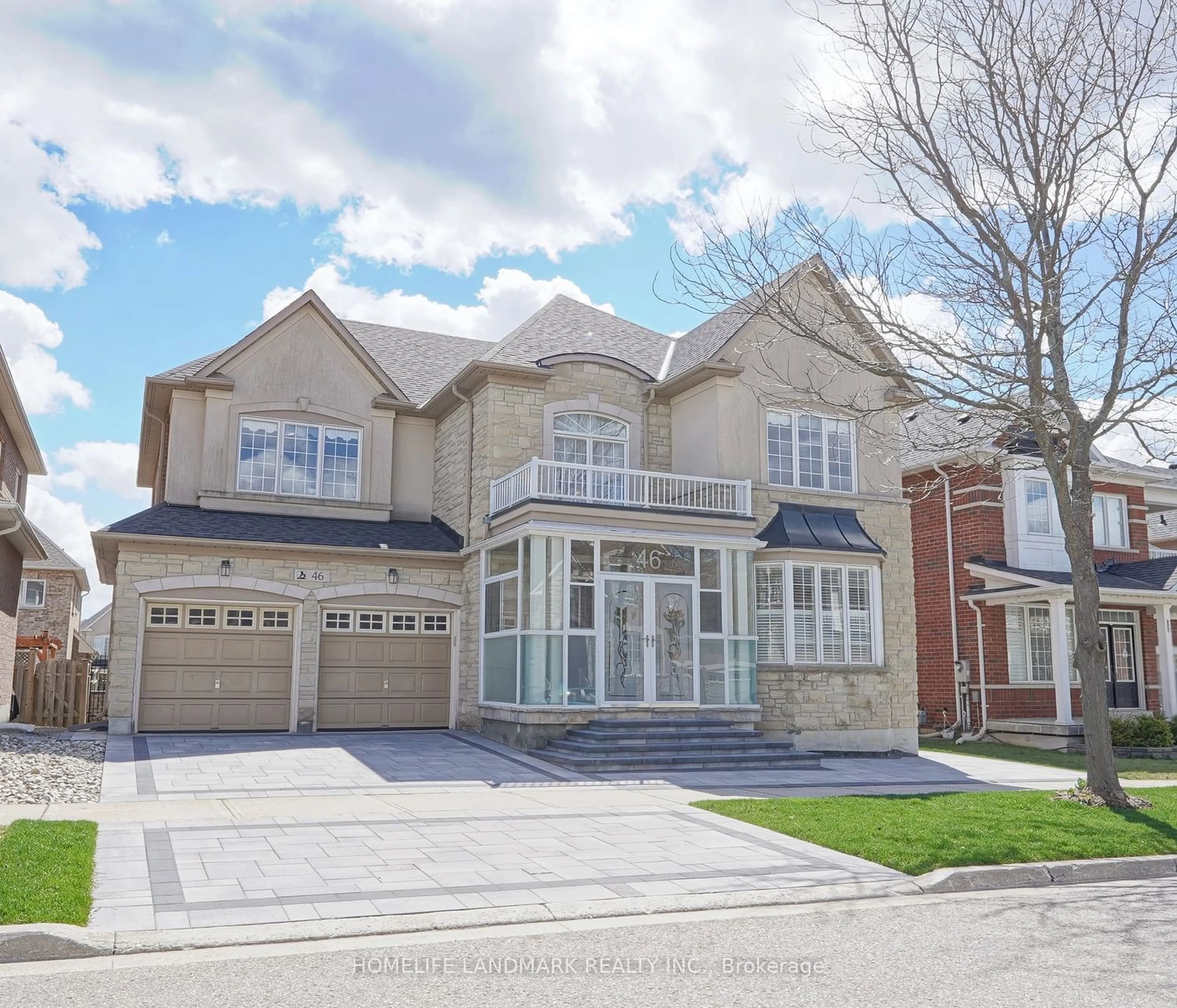 Frontside or backside of a home for 46 Larkmead Cres, Markham Ontario L6C 3E1