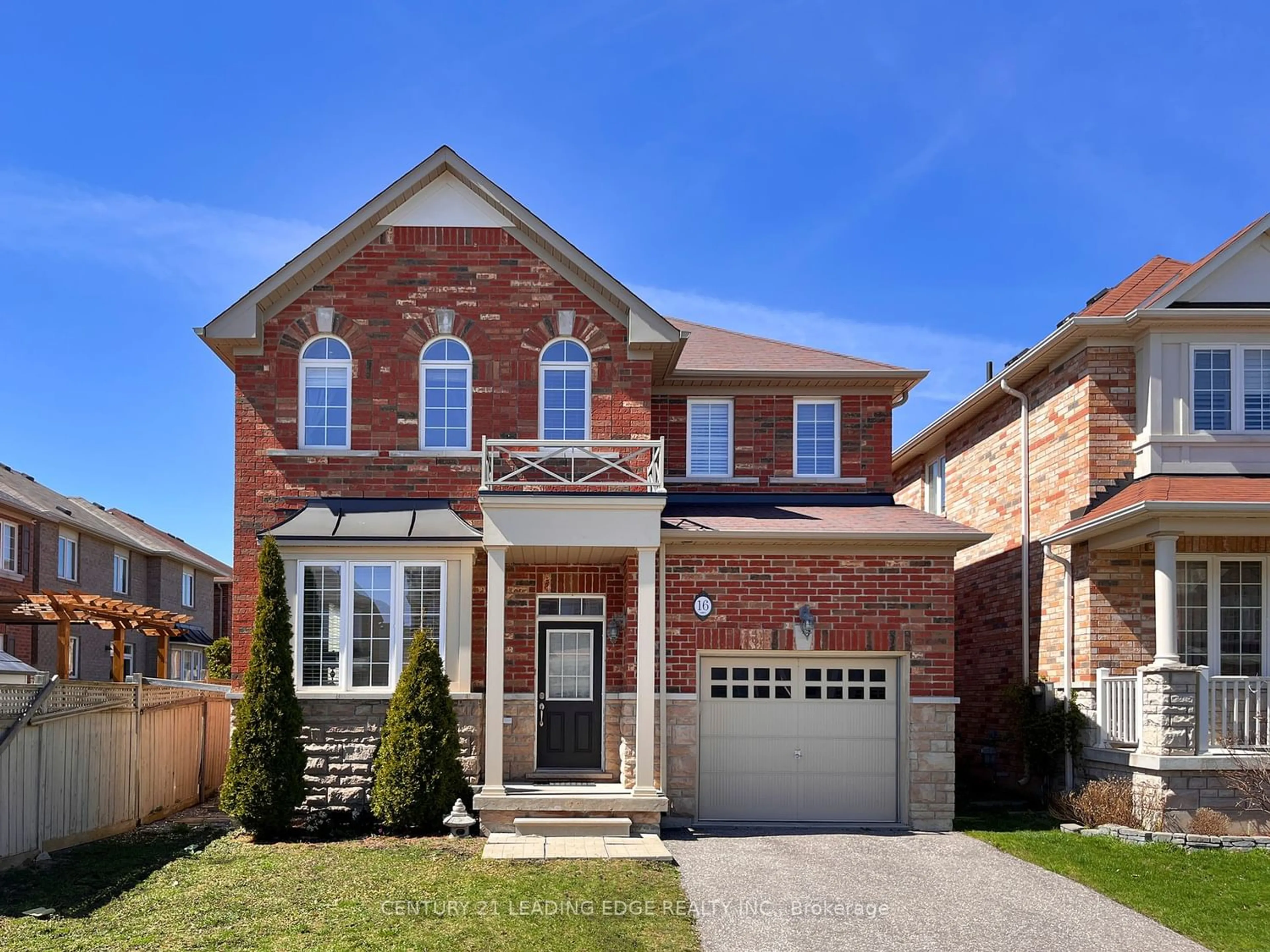 Home with brick exterior material for 16 Fred Mclaren Blvd, Markham Ontario L6E 2A3