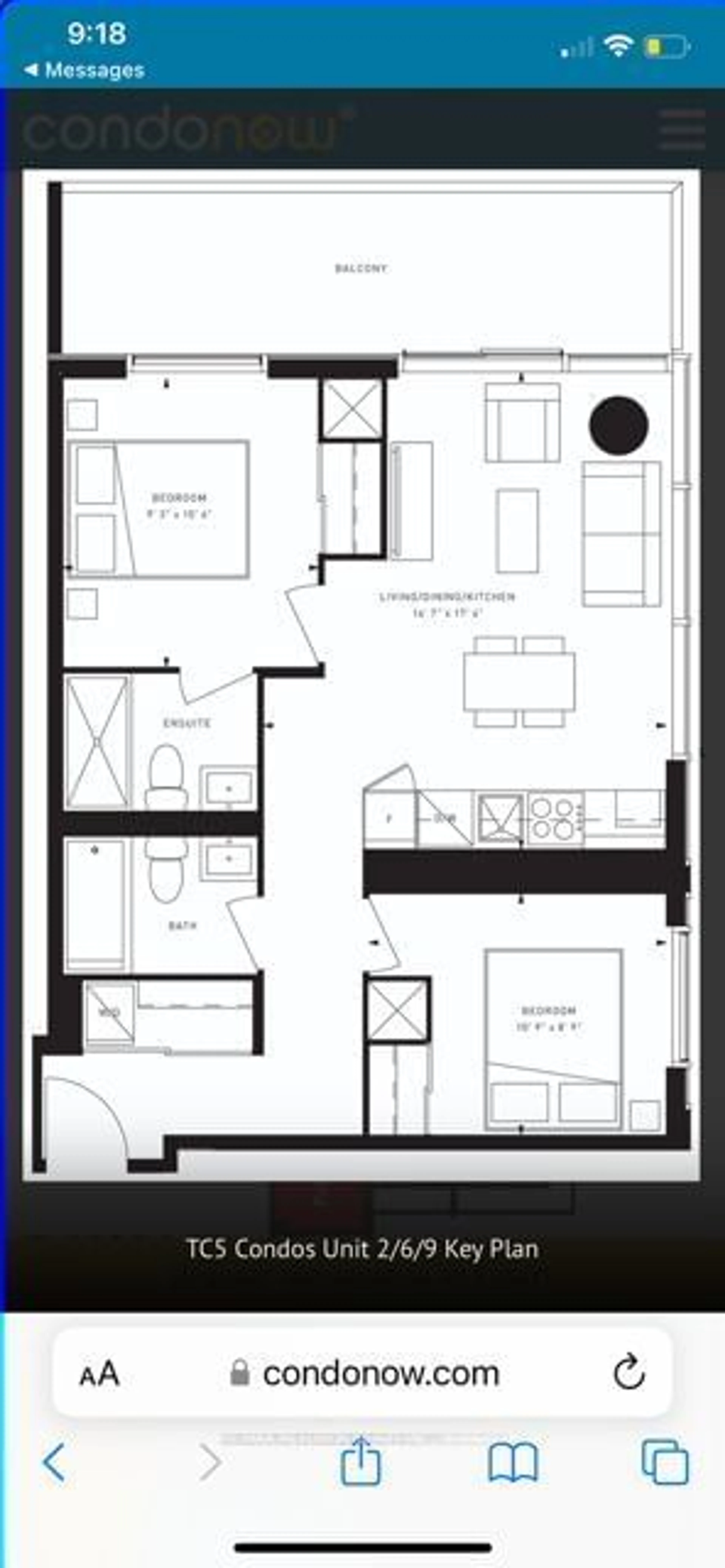 Floor plan for 7890 Jane St #5202, Vaughan Ontario L4K 0K9