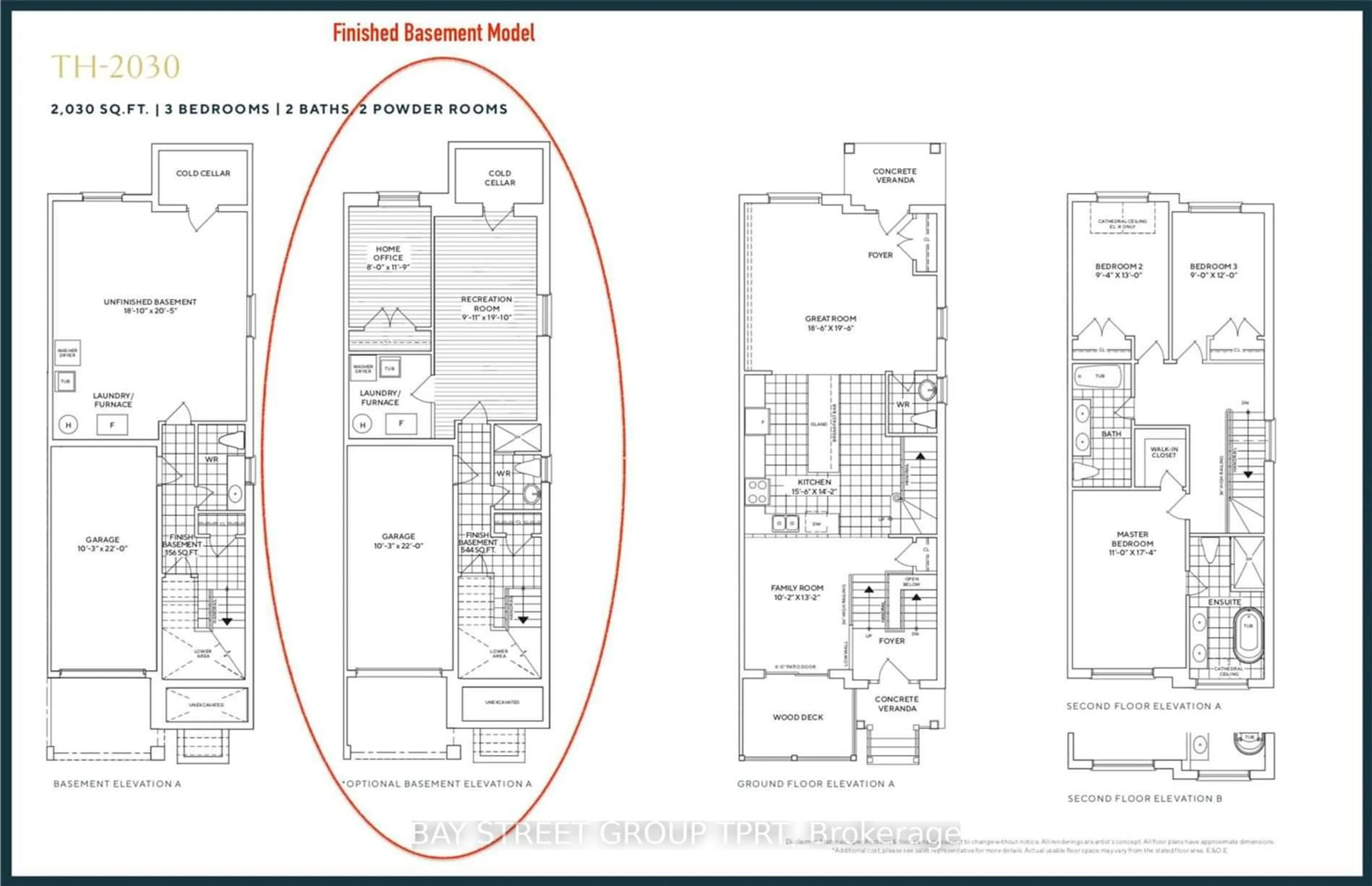 Floor plan for Blk6-2 Seguin St, Richmond Hill Ontario L4E 2Y9