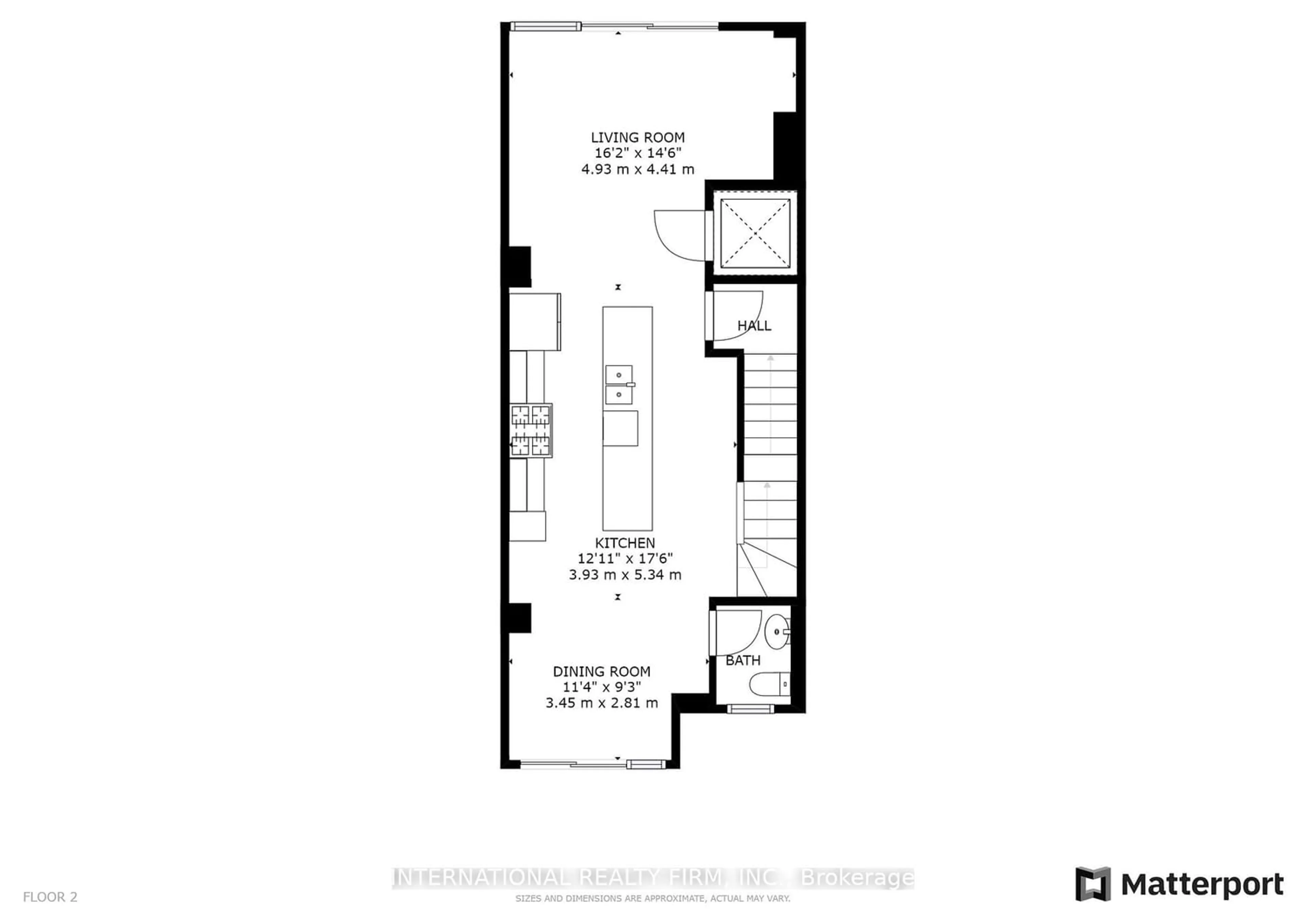Floor plan for 1 Hartman Ave #5, Vaughan Ontario L4L 1R6