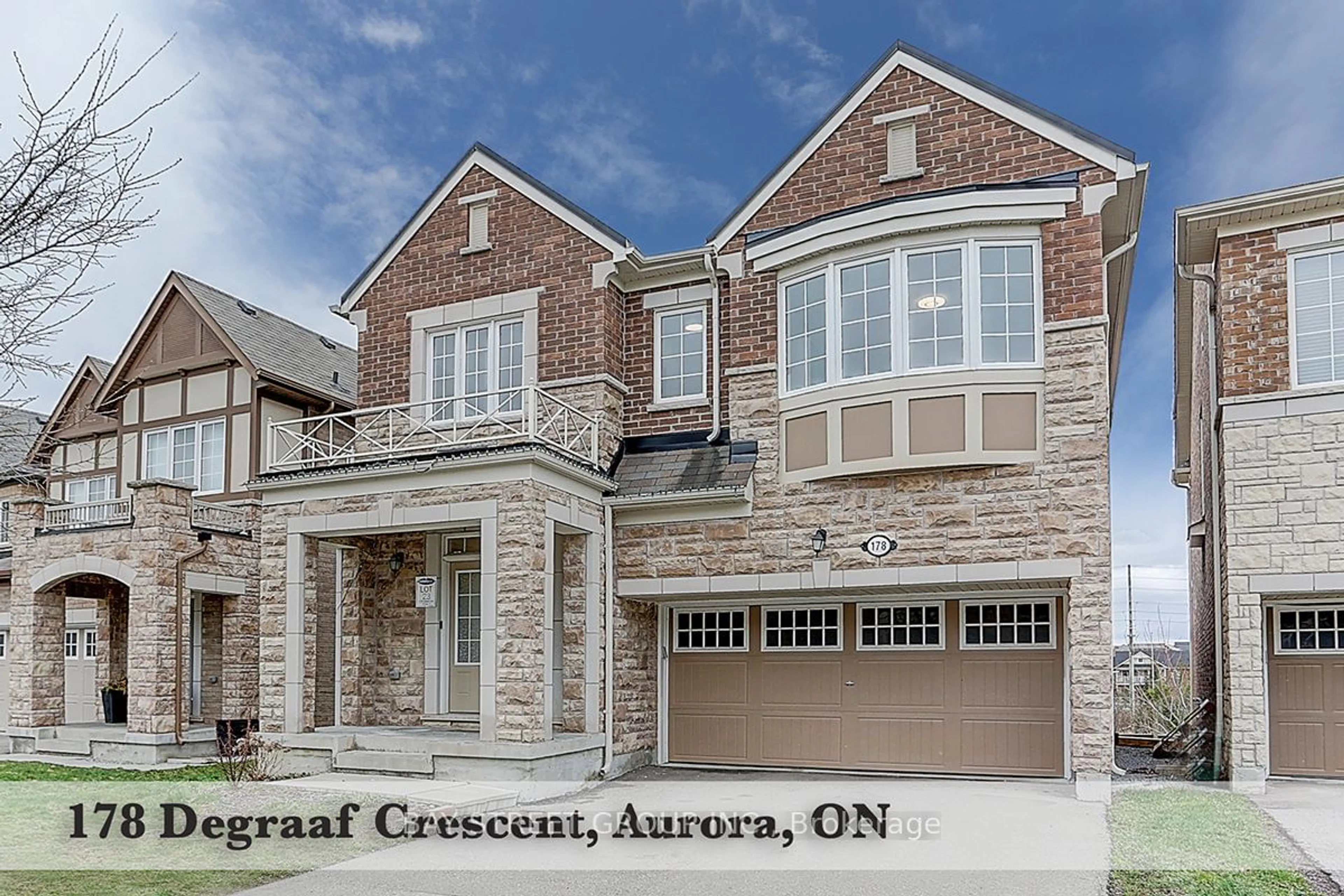 Home with brick exterior material for 178 Degraaf Cres, Aurora Ontario L4G 0X1