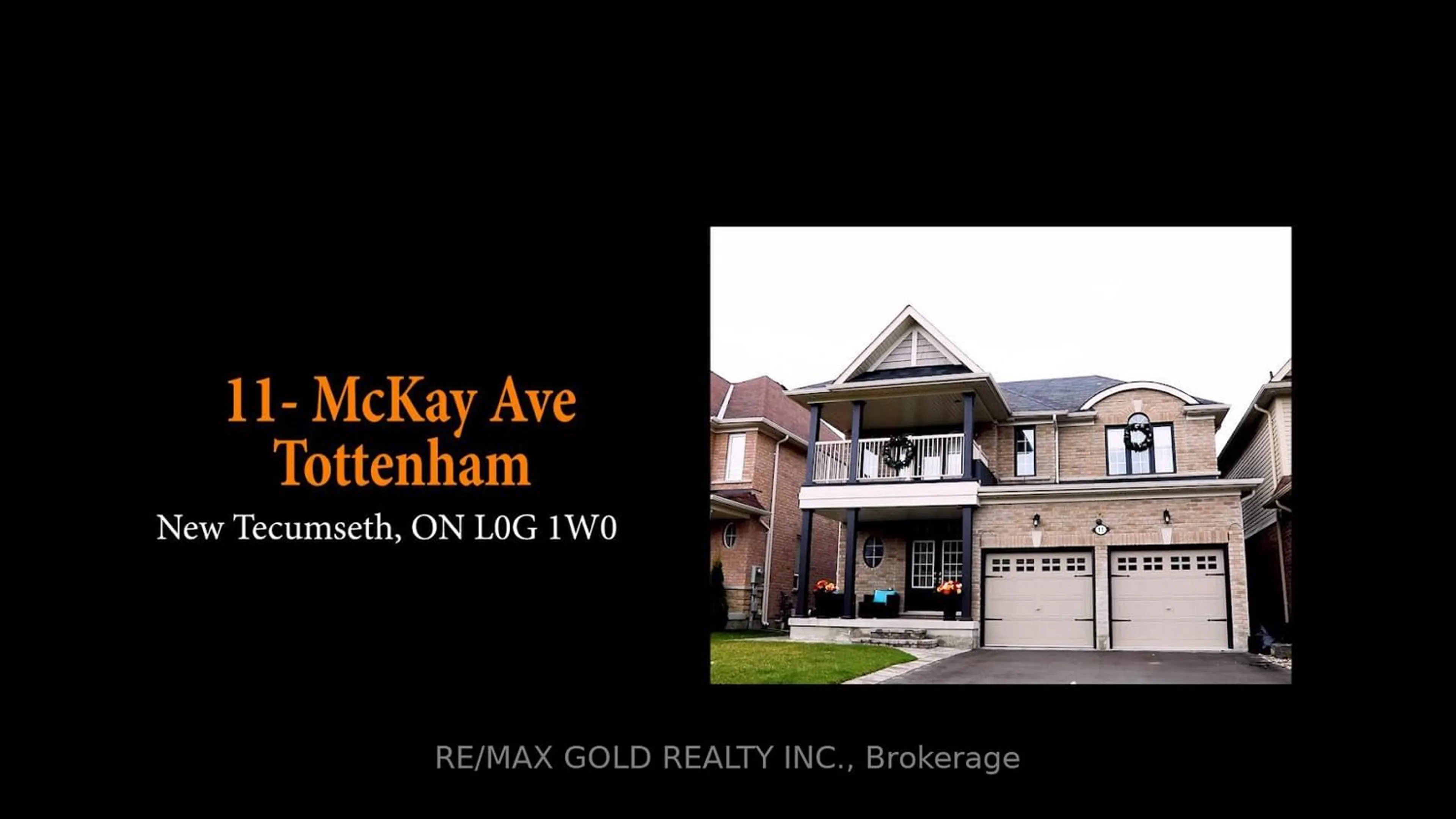 A pic from exterior of the house or condo for 11 Mckay Ave, New Tecumseth Ontario L0G 1W0