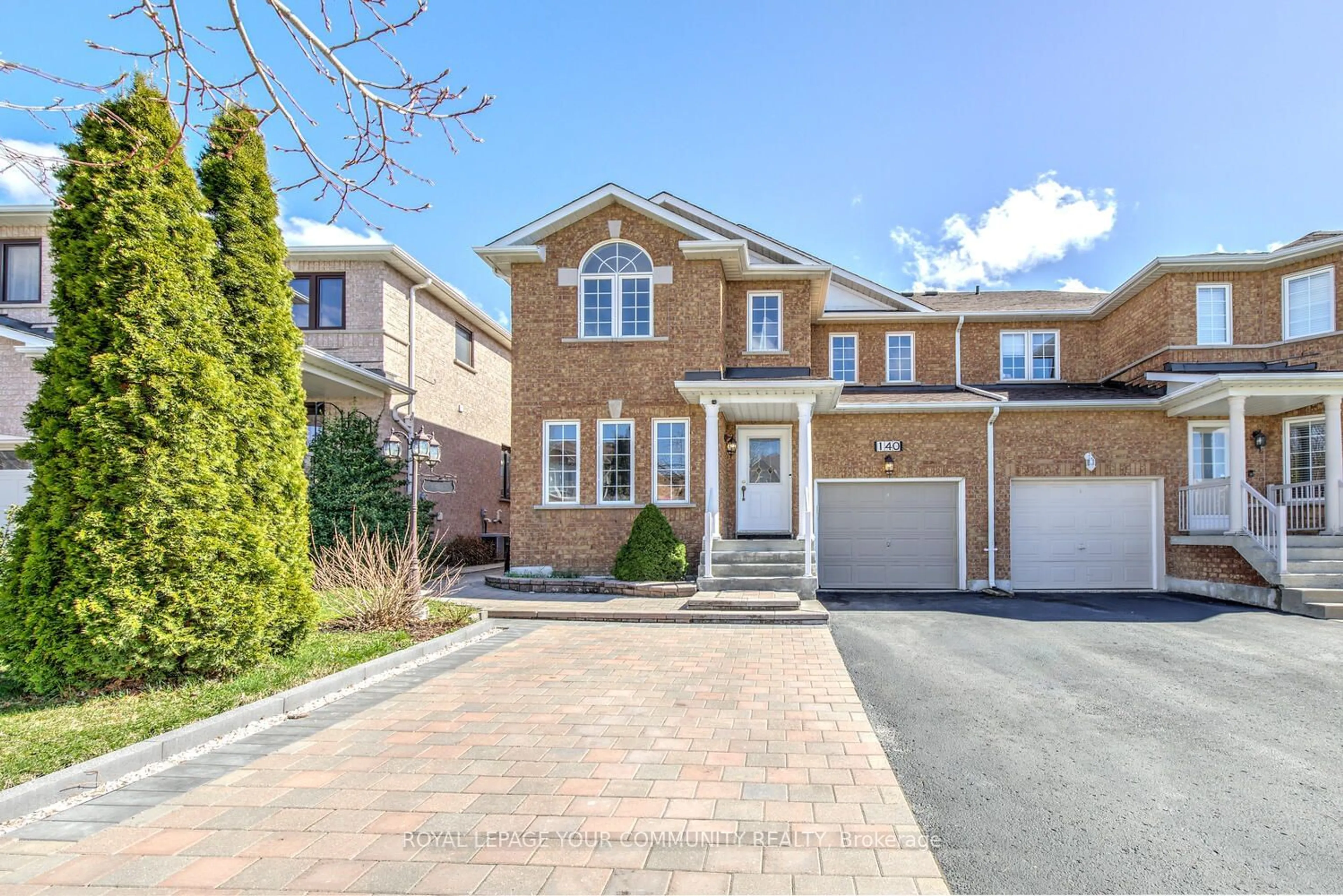 Home with brick exterior material for 140 Blackthorn Dr, Vaughan Ontario L6A 3N2