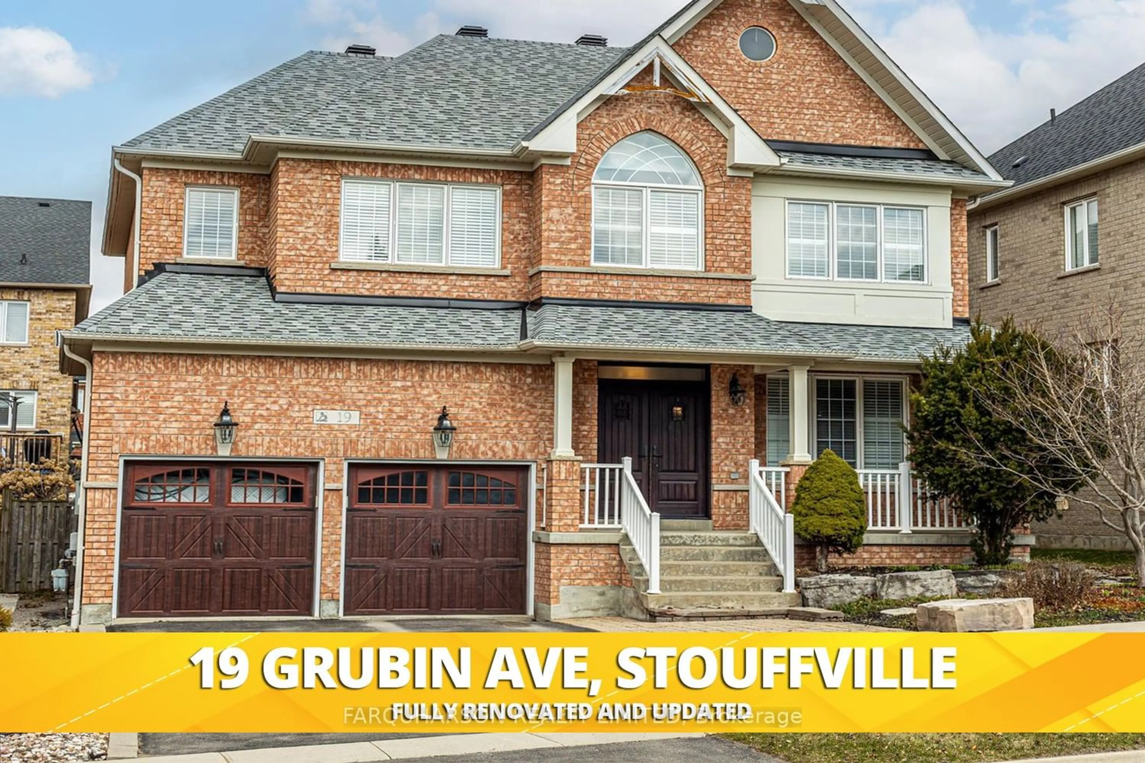 Home with brick exterior material for 19 Grubin Ave, Whitchurch-Stouffville Ontario L4A 0C4