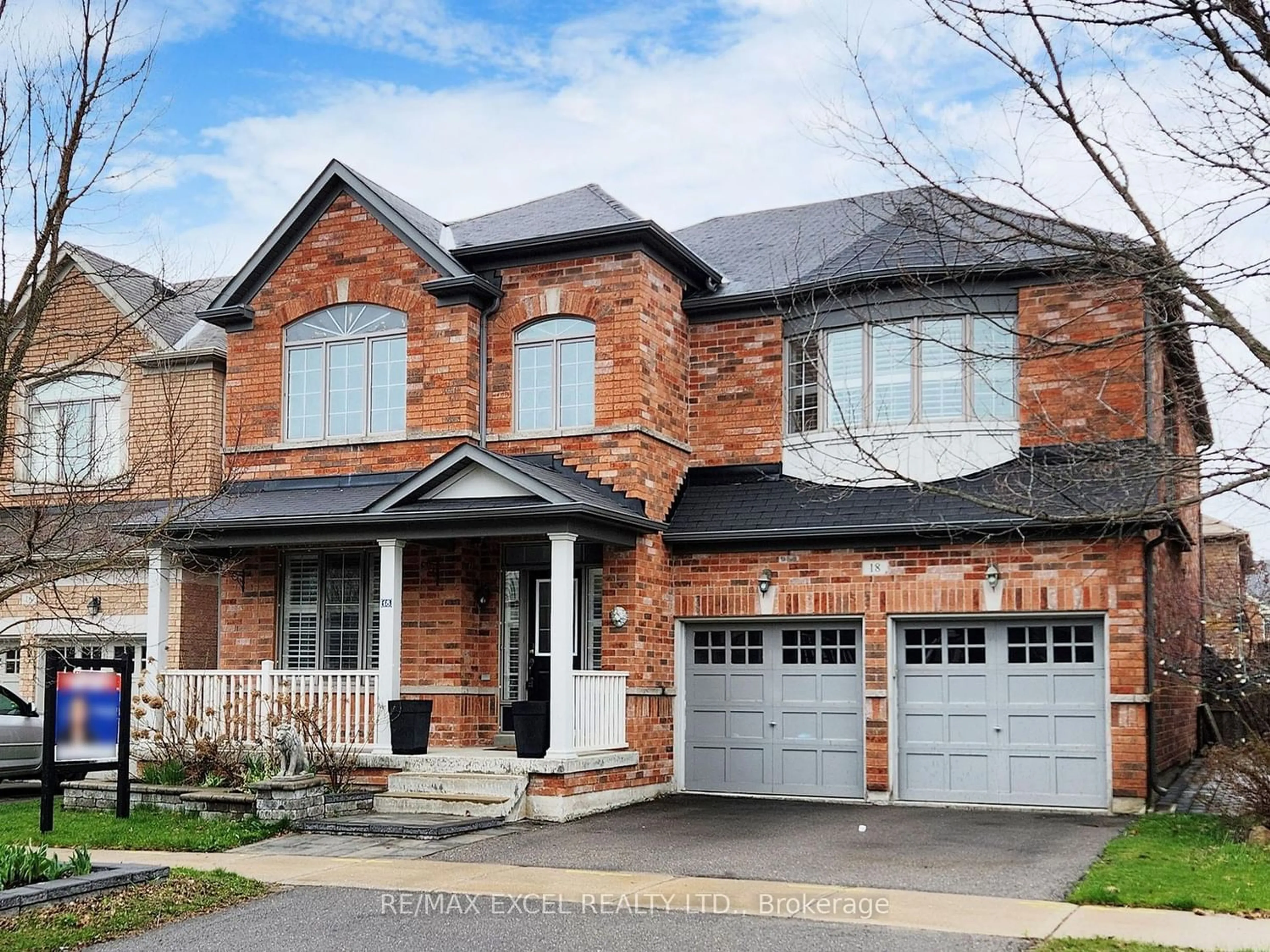 Home with brick exterior material for 18 Arbour Dr, Markham Ontario L6E 0H3