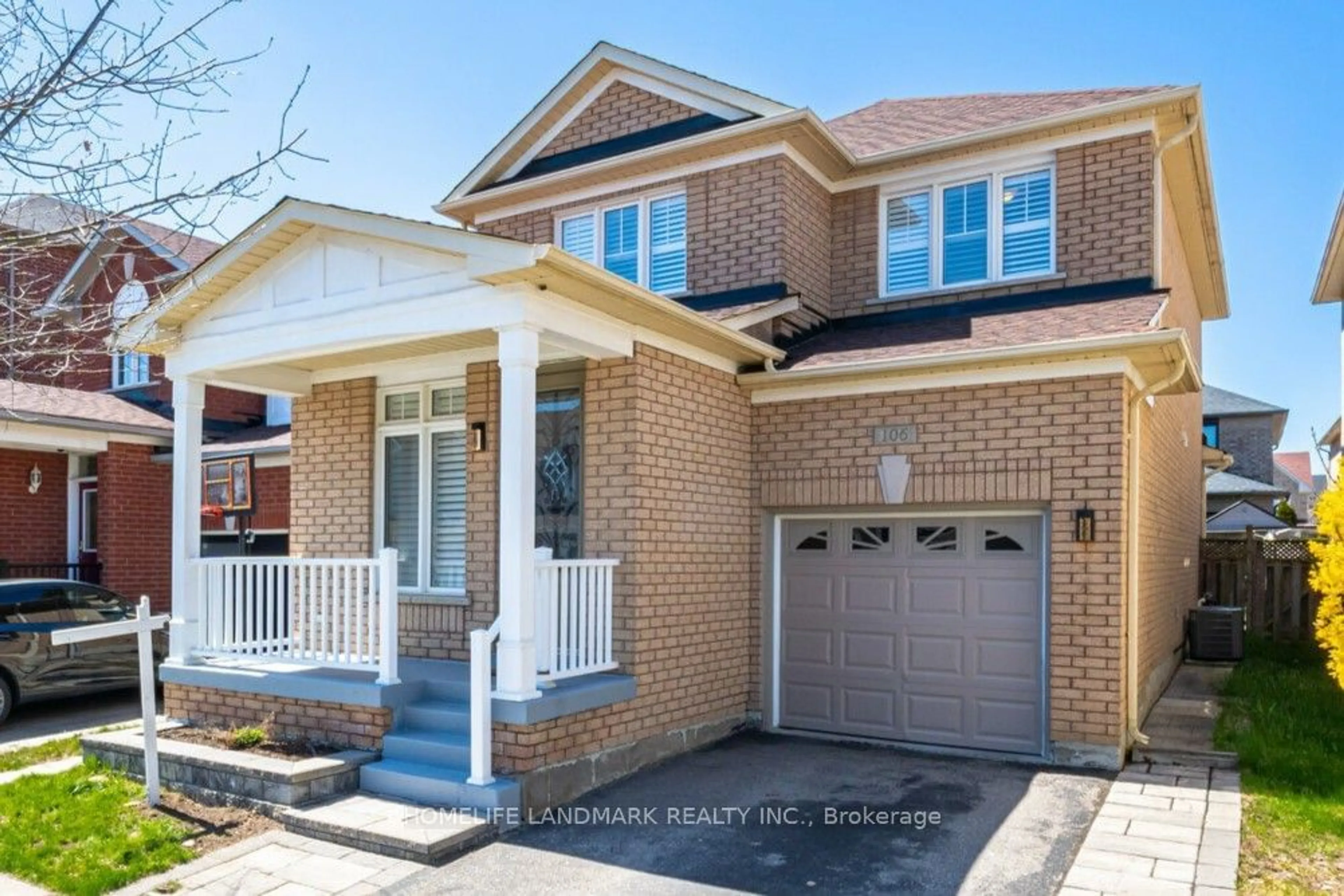 Home with brick exterior material for 106 Alfred Paterson Dr, Markham Ontario L6E 1L5