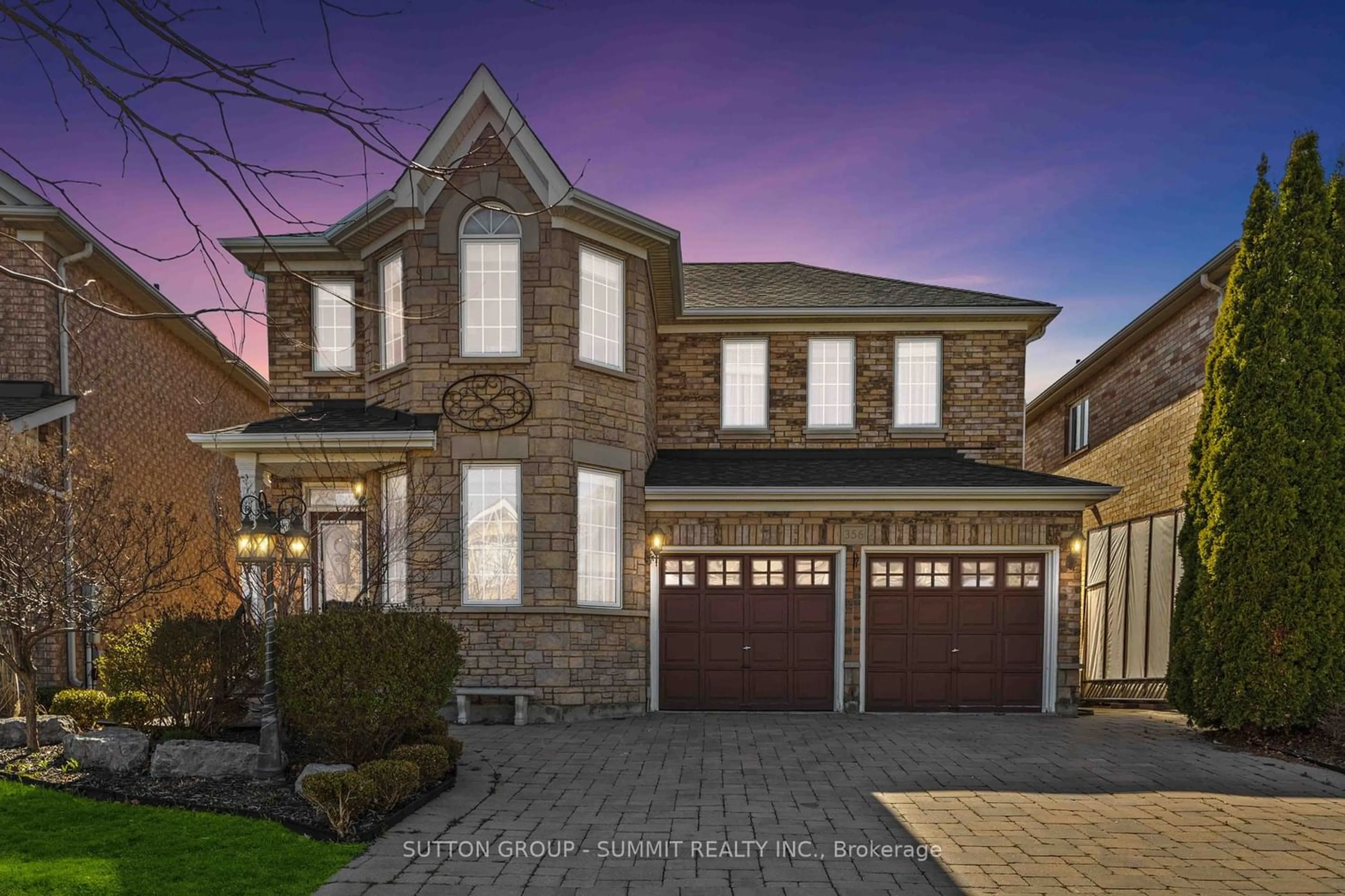 Home with brick exterior material for 356 Sunset Rdge, Vaughan Ontario L4H 1Z5