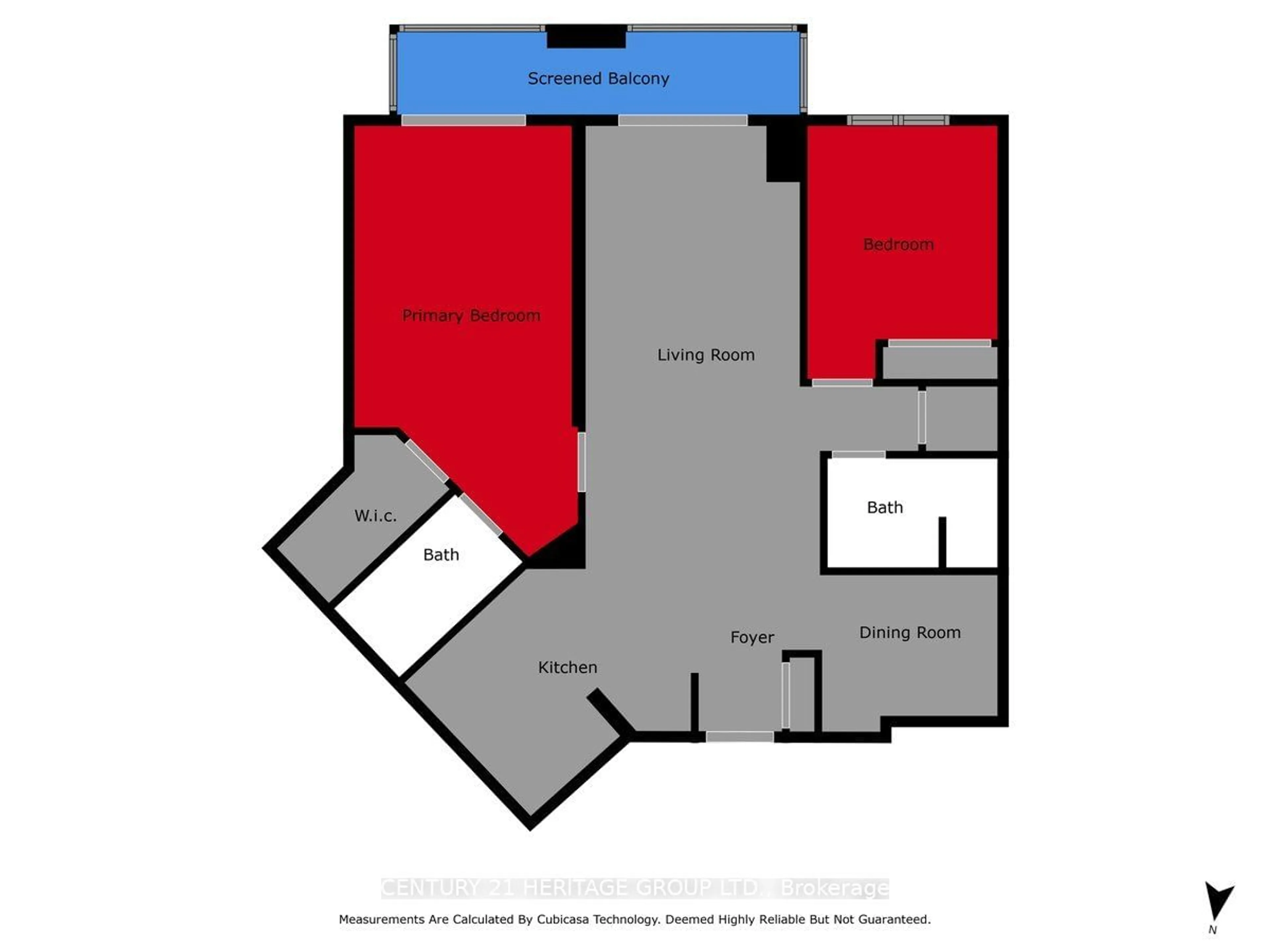 Floor plan for 18 Harding Blvd #602, Richmond Hill Ontario L4C 0T3