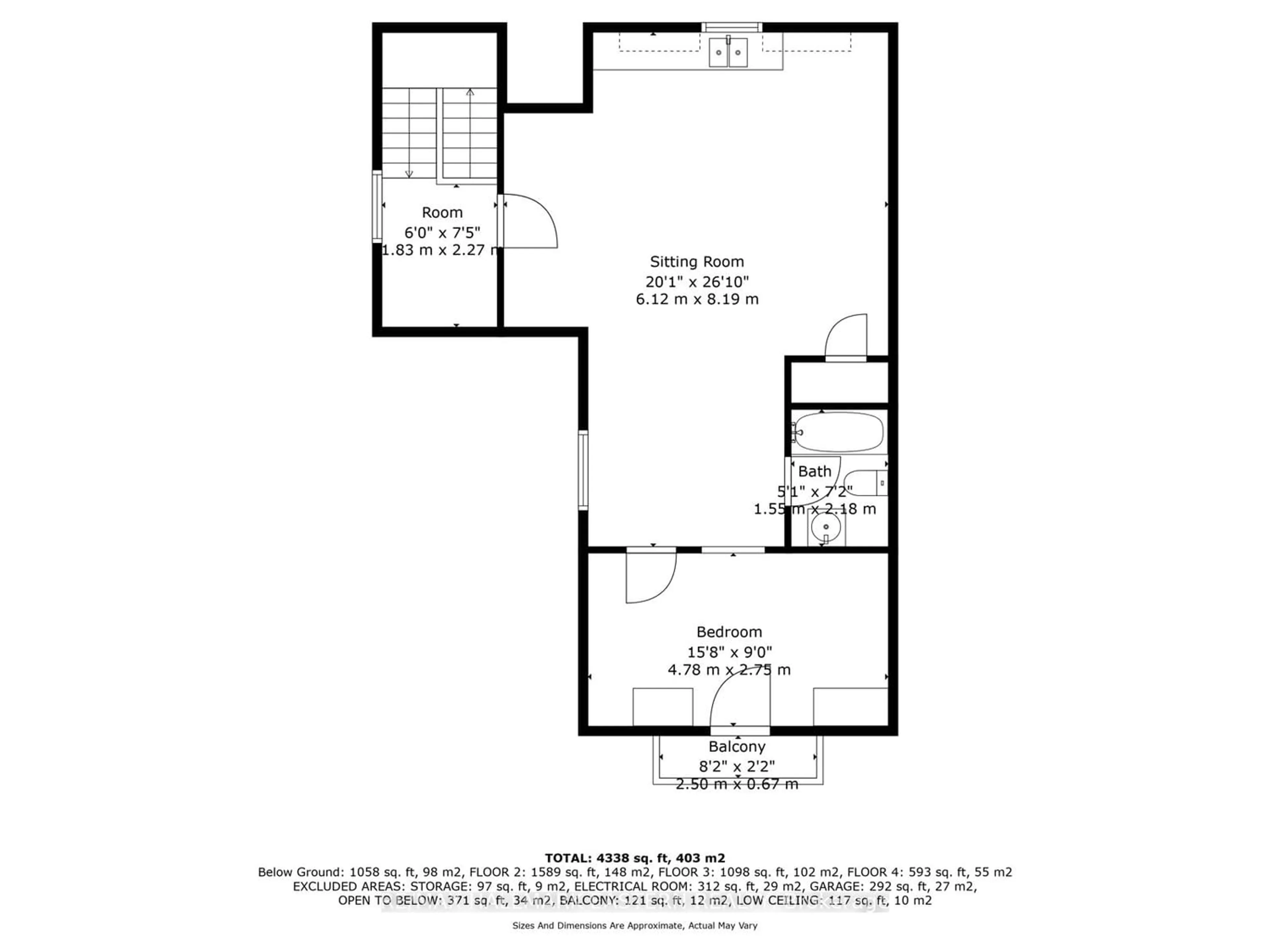 Floor plan for 22 Fairview Ave, Richmond Hill Ontario L4C 6L2