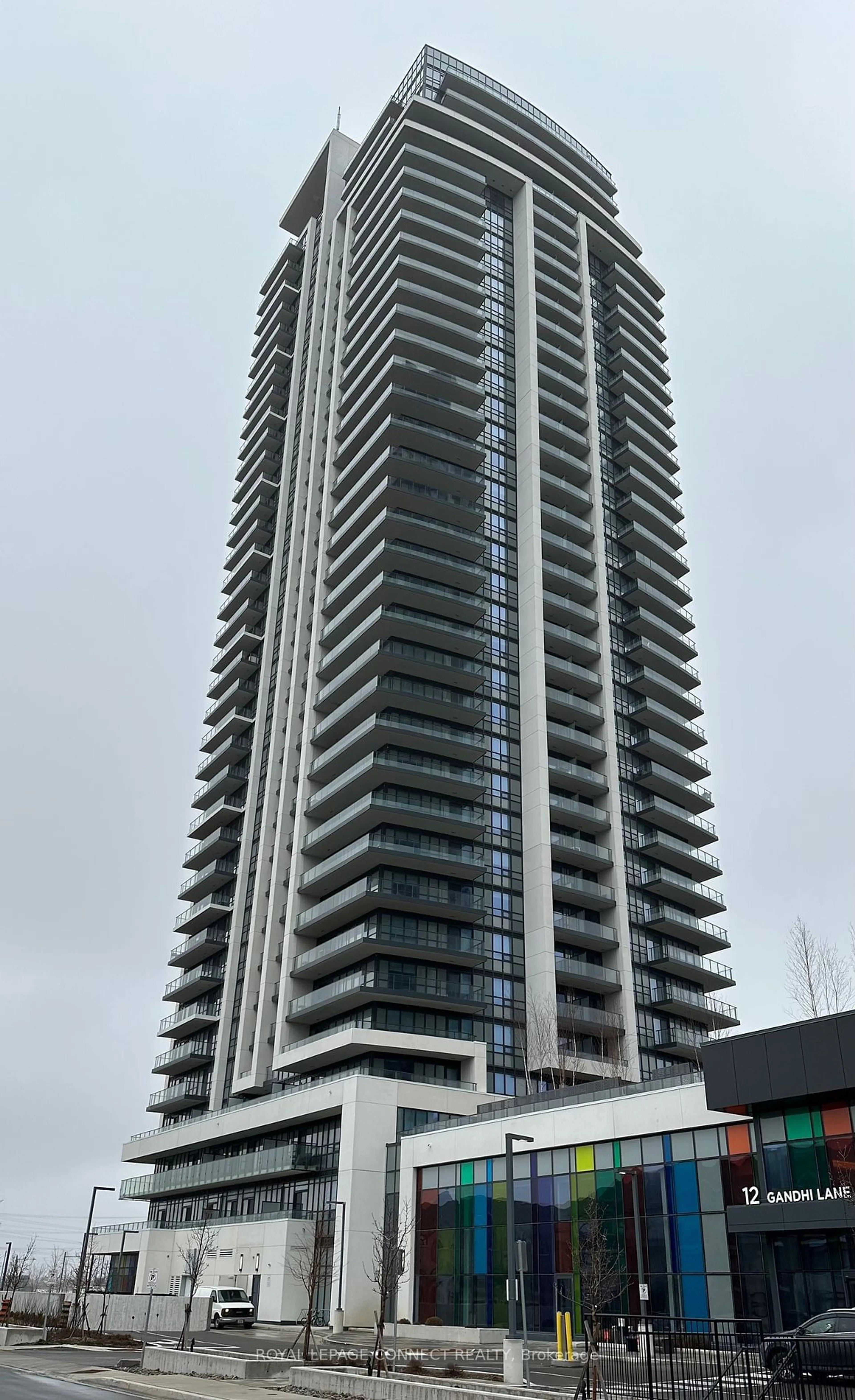 A pic from exterior of the house or condo for 12 Gandhi Lane #2607, Markham Ontario L3T 0G8