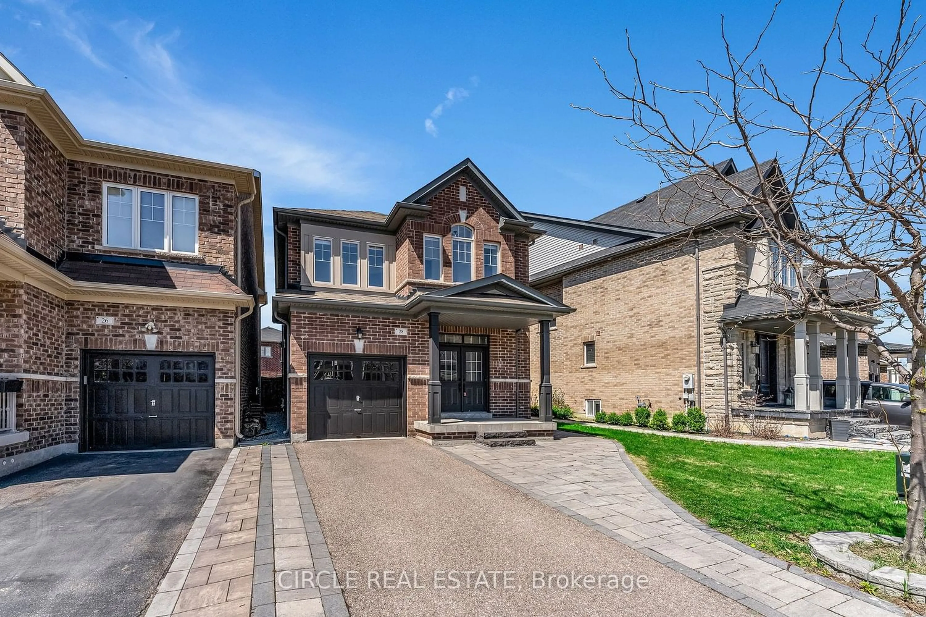 Home with brick exterior material for 28 Avening Dr, Vaughan Ontario L4H 3Y4