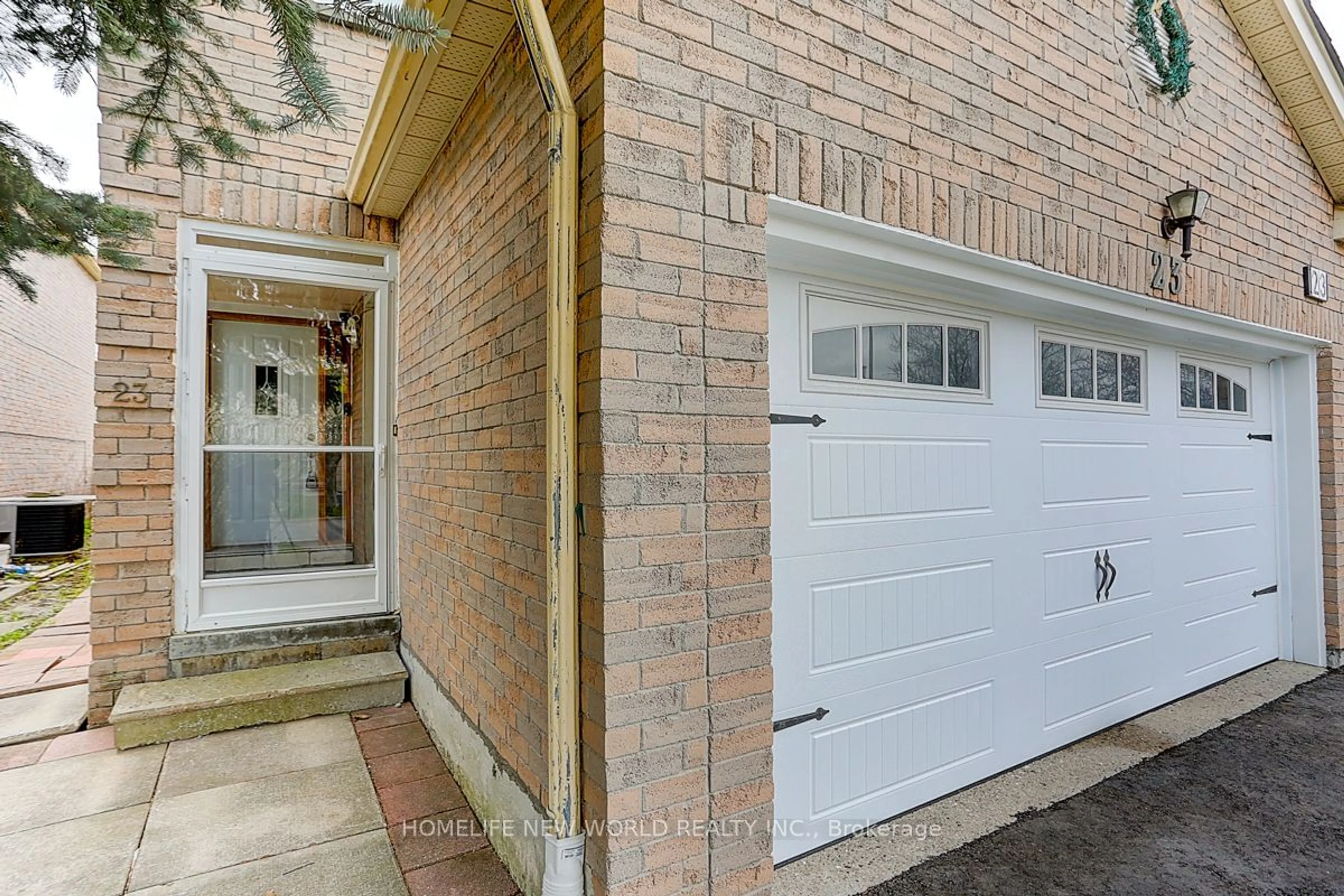 Home with brick exterior material for 23 Martlesham Rd, Markham Ontario L3R 7K5