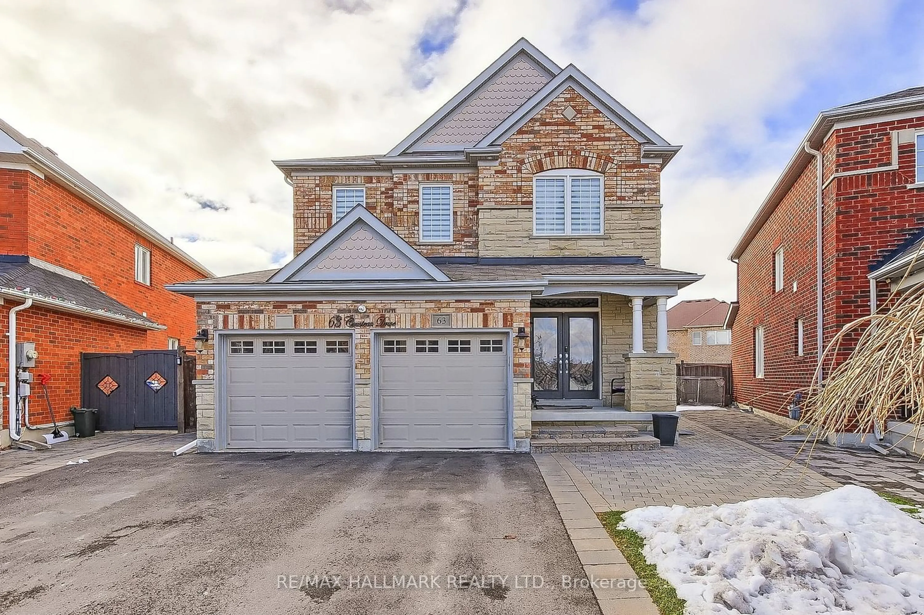Home with brick exterior material for 63 Cousteau Dr, Bradford West Gwillimbury Ontario L3Z 0H8