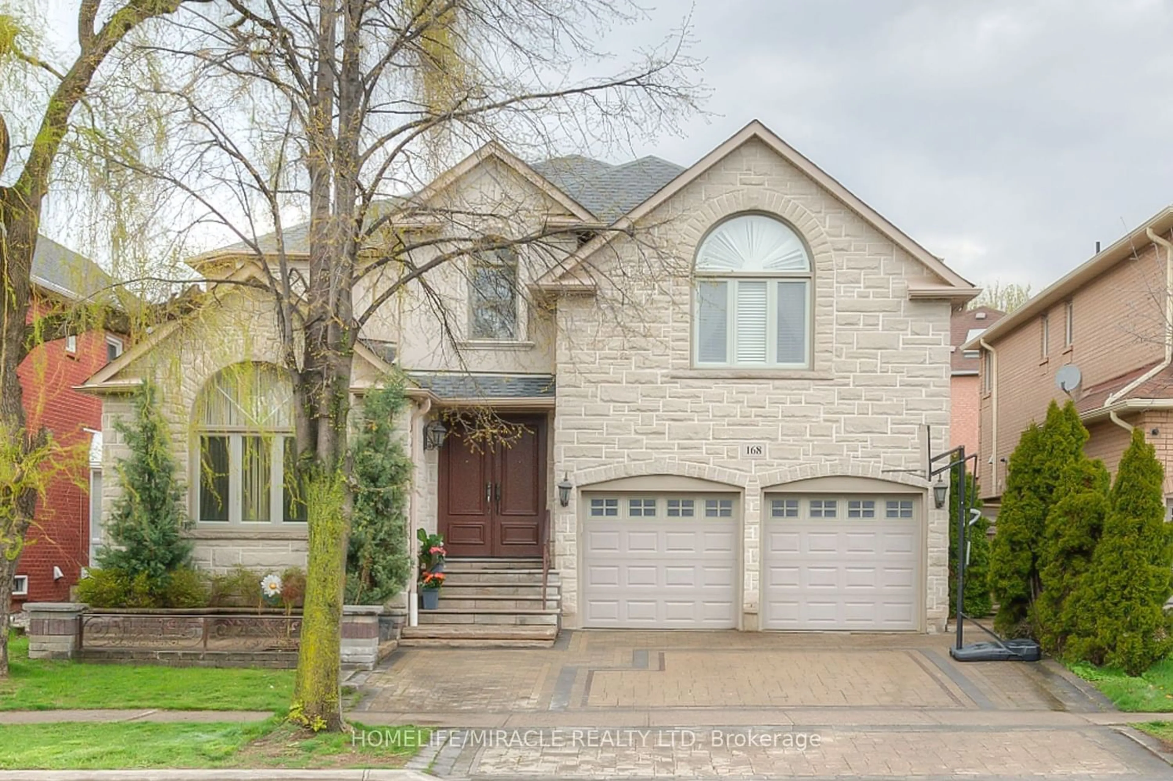 Home with brick exterior material for 168 Beverley Glen Blvd, Vaughan Ontario L4J 7T6