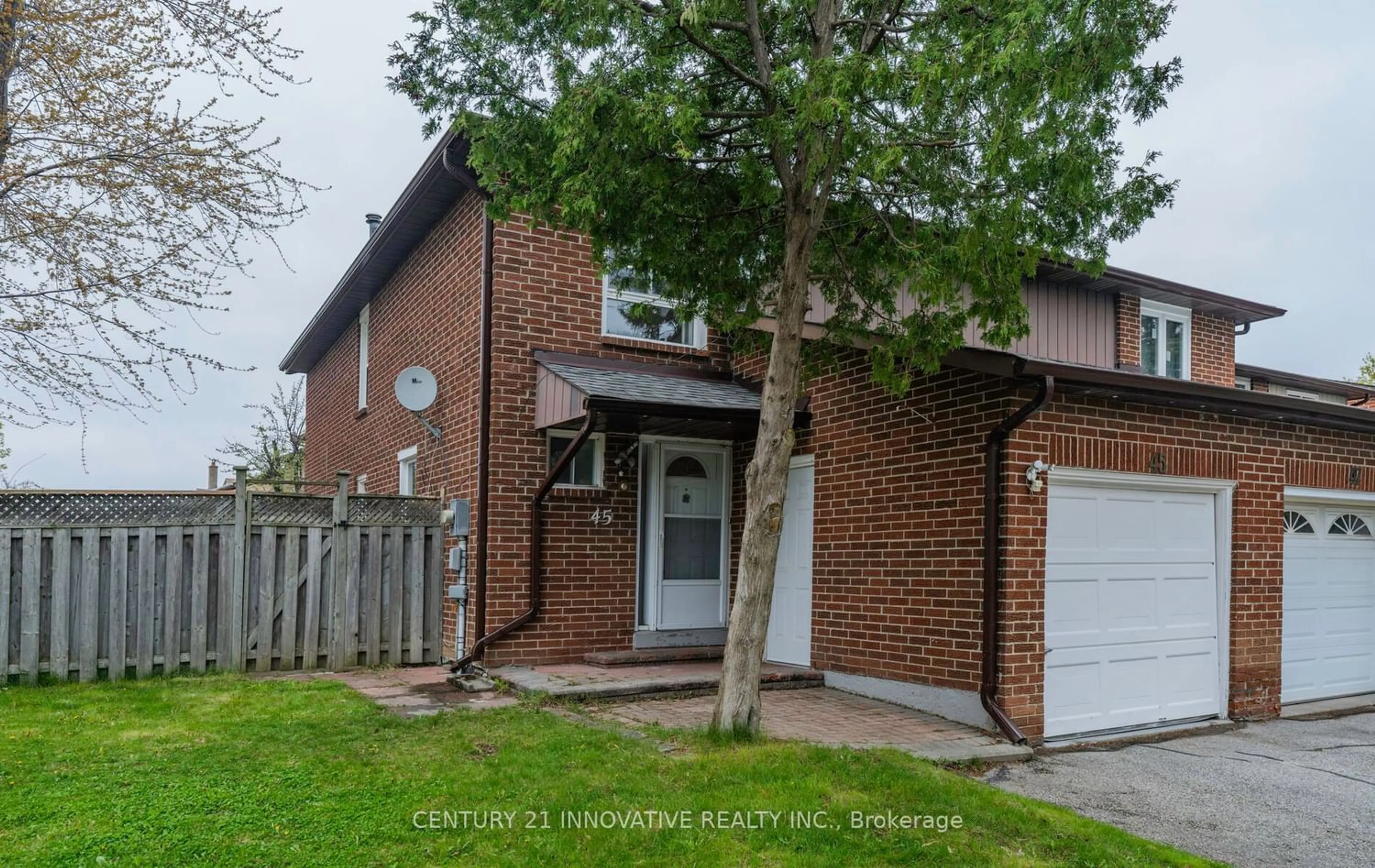A pic from exterior of the house or condo for 45 Pepperell Cres, Markham Ontario L3R 3G9