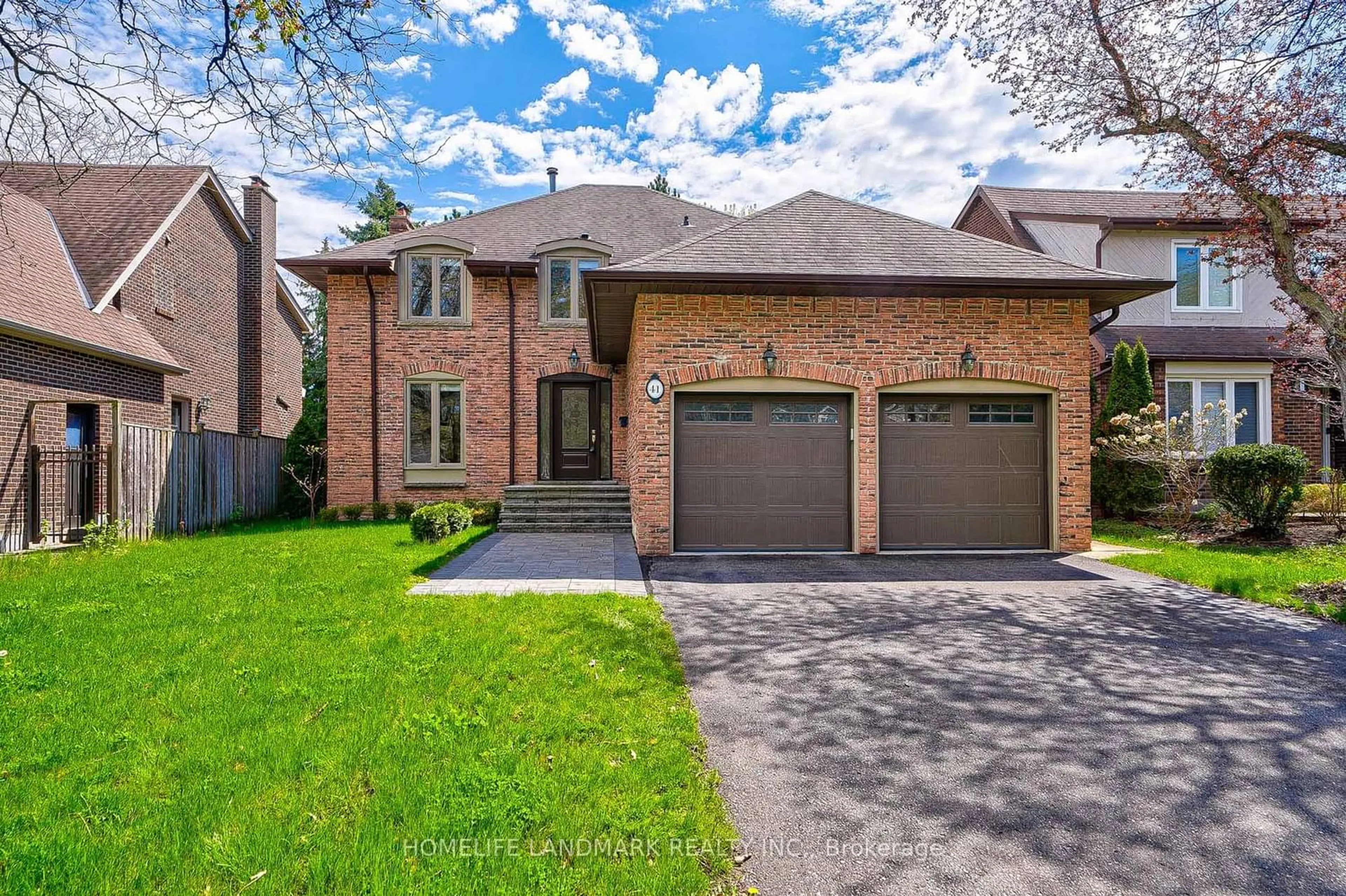 Home with brick exterior material for 41 Pennock Cres, Markham Ontario L3R 3M5