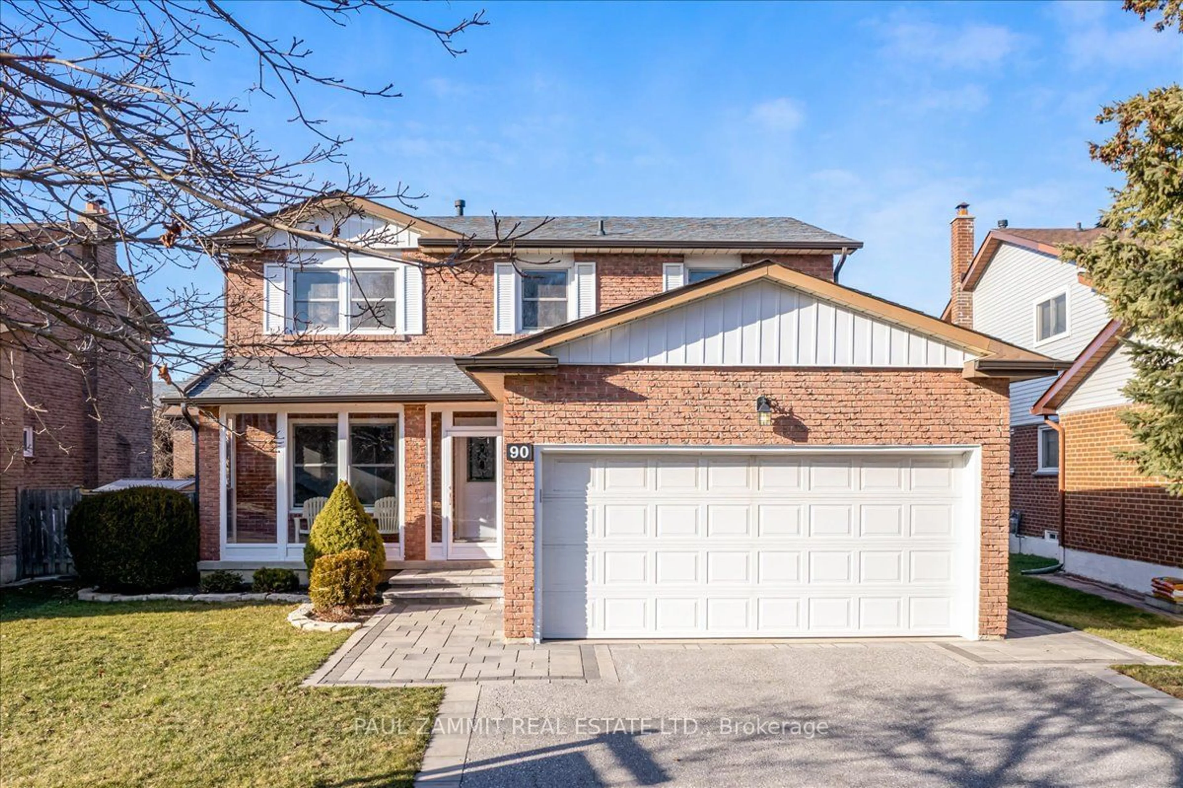 Home with brick exterior material for 90 Kings College Rd, Markham Ontario L3T 5J8