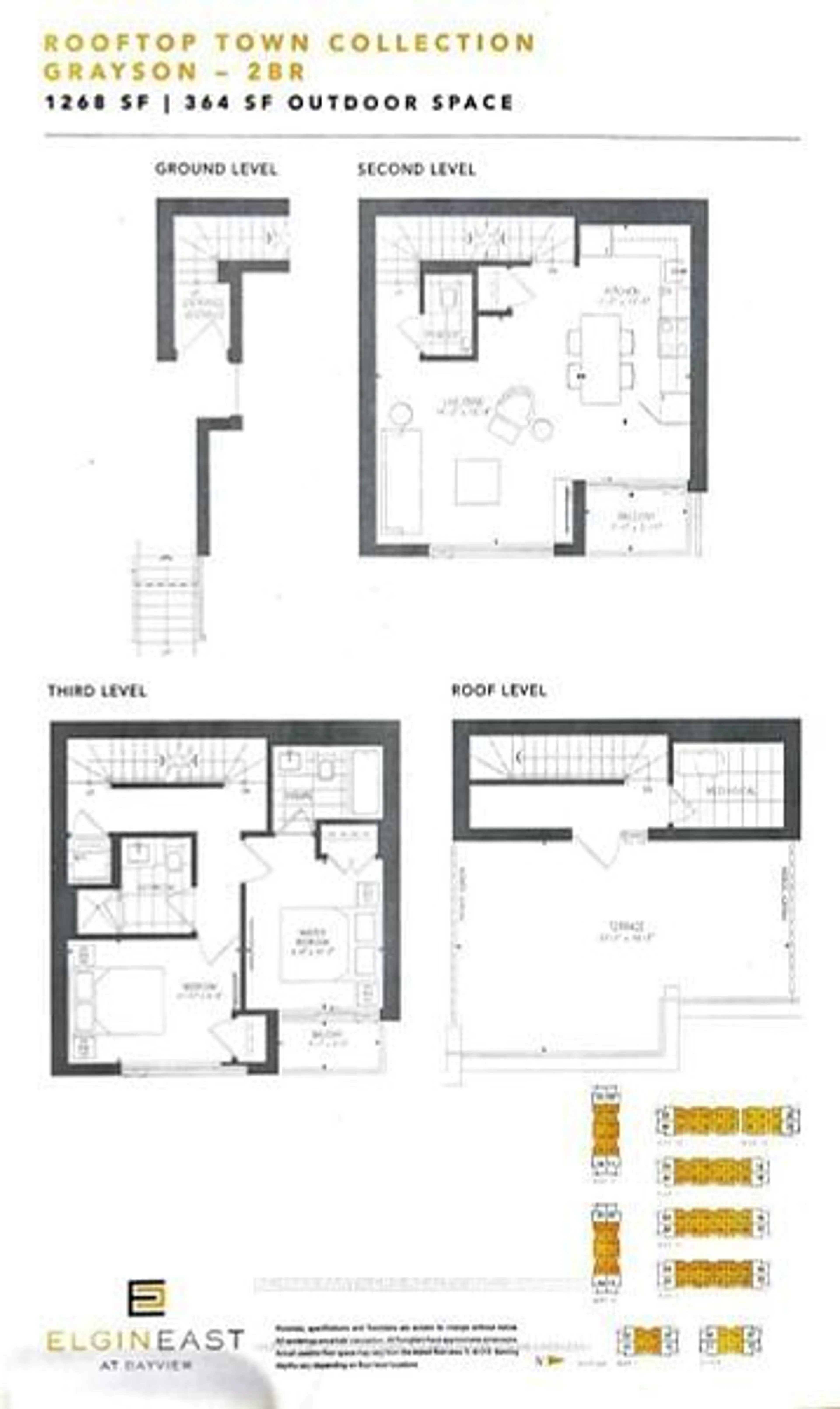 Floor plan for 6 Steckley House Lane #311, Richmond Hill Ontario L4S 1M4