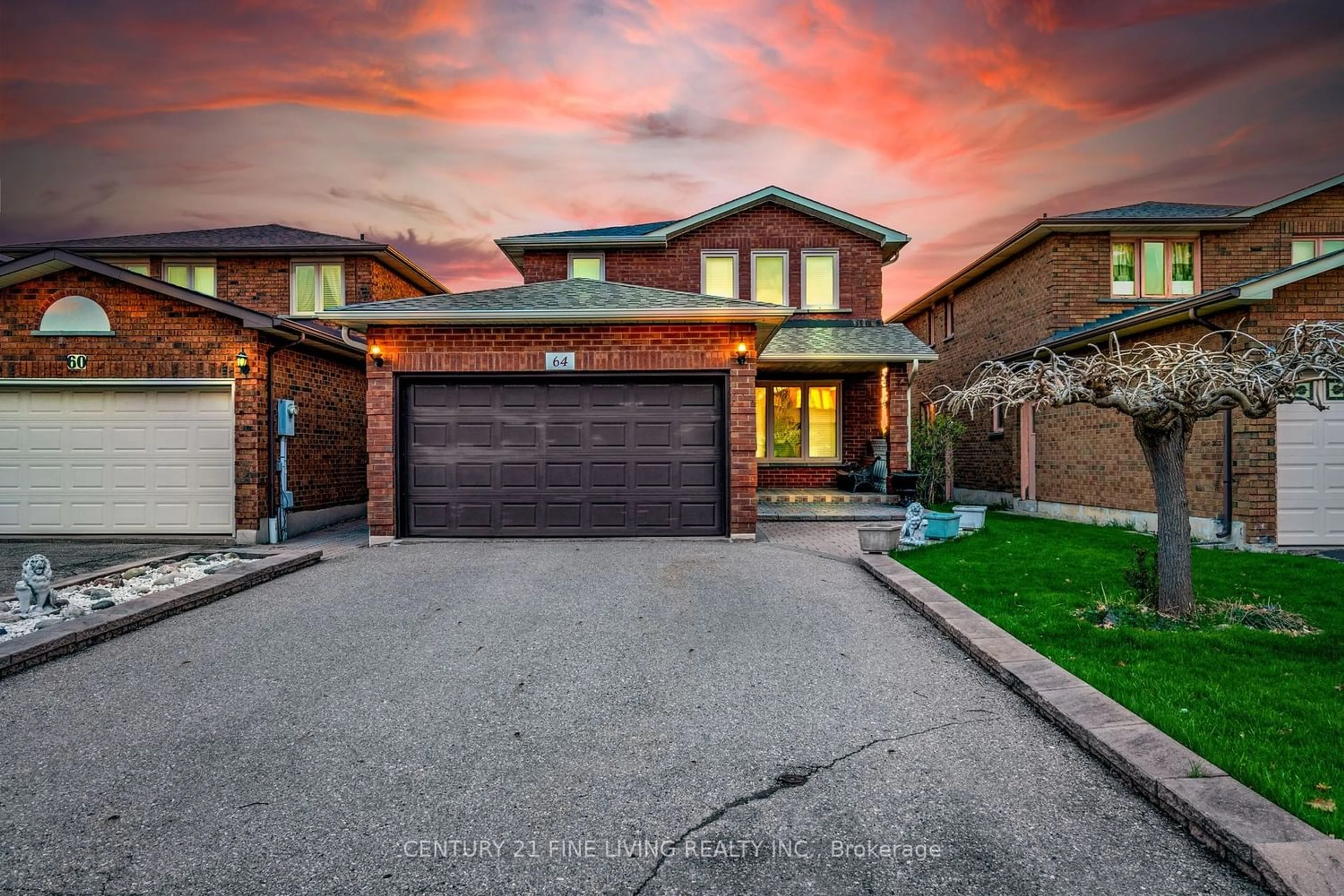 Home with brick exterior material for 64 Adrianno Cres, Vaughan Ontario L4L 5R8