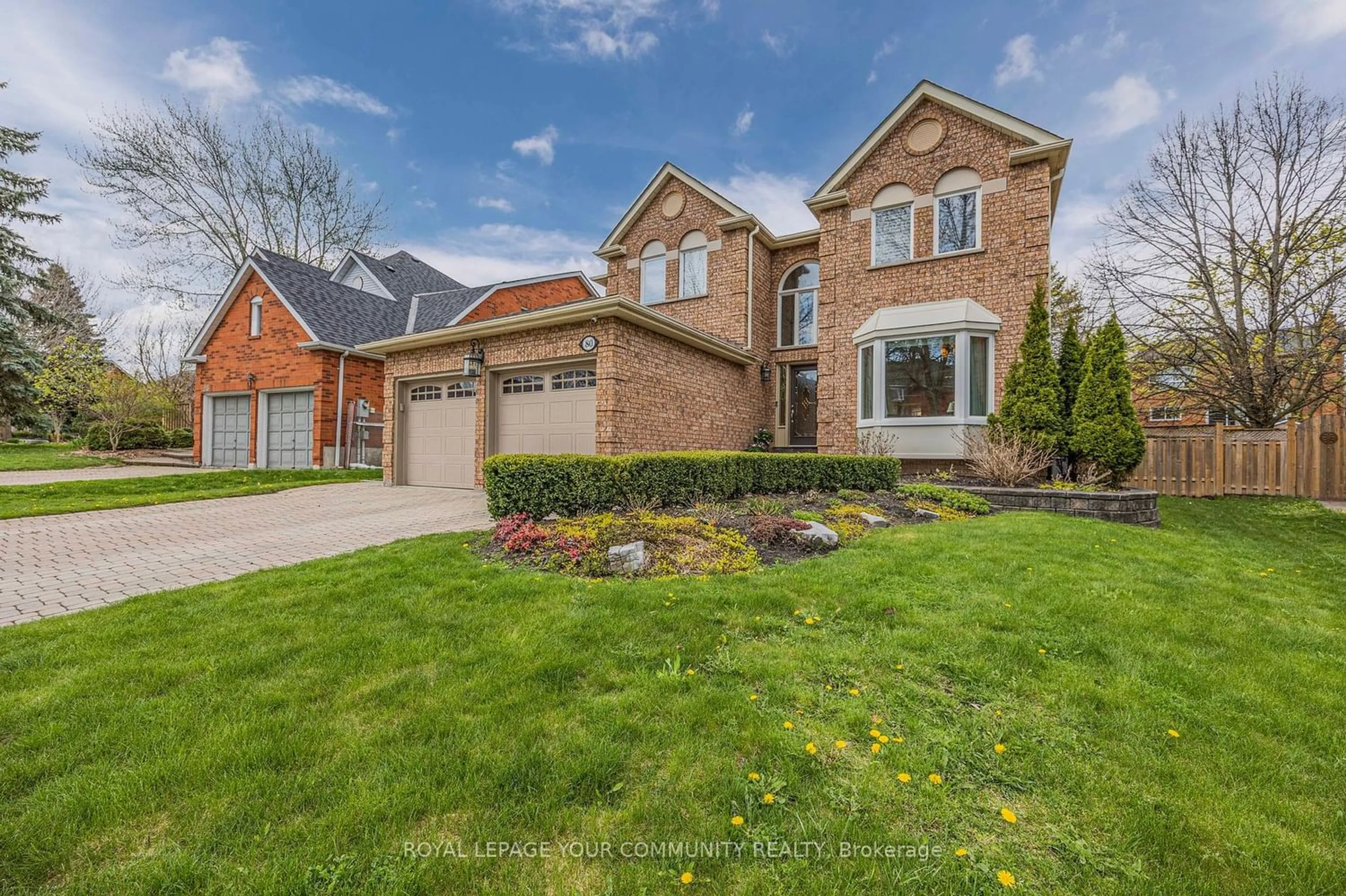 Home with brick exterior material for 80 Spence Dr, Aurora Ontario L4G 6M6